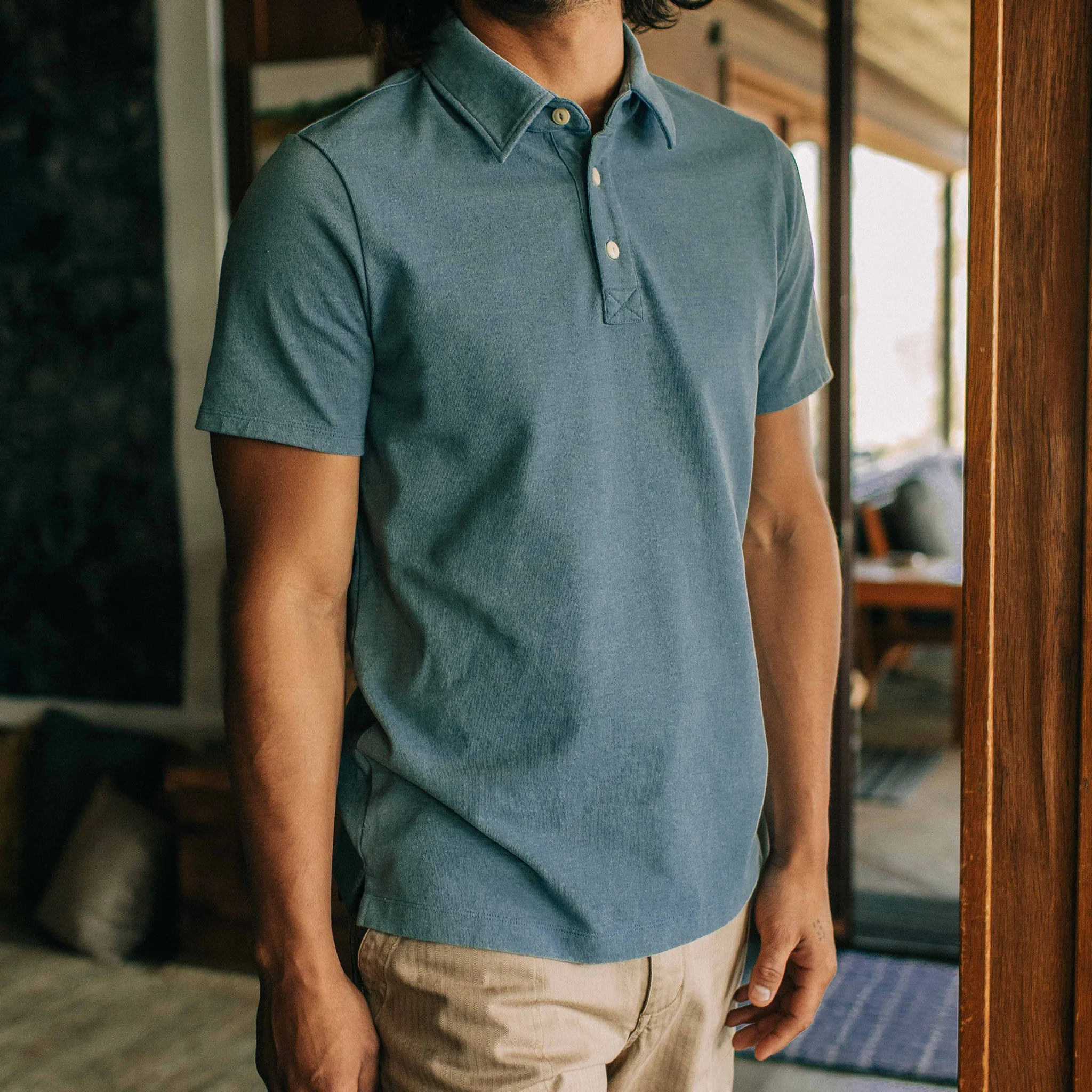 The Heavy Bag Polo in Ocean - Image 4