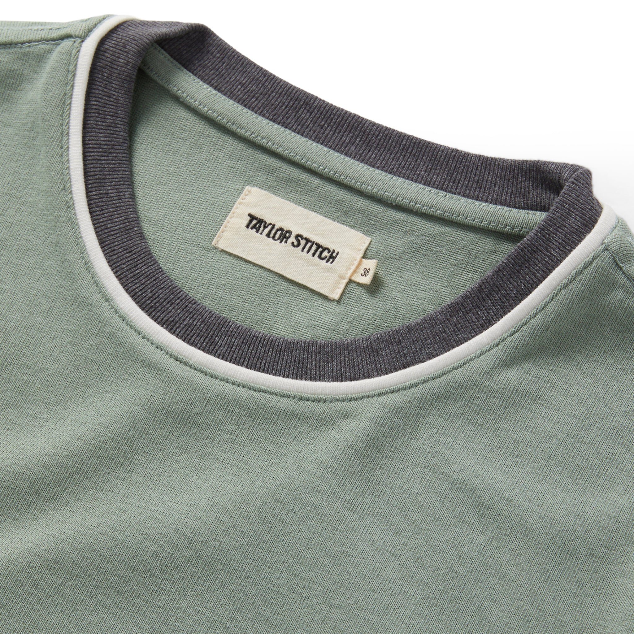The Heavy Bag Ringer Tee in Slate and Seed - Image 4