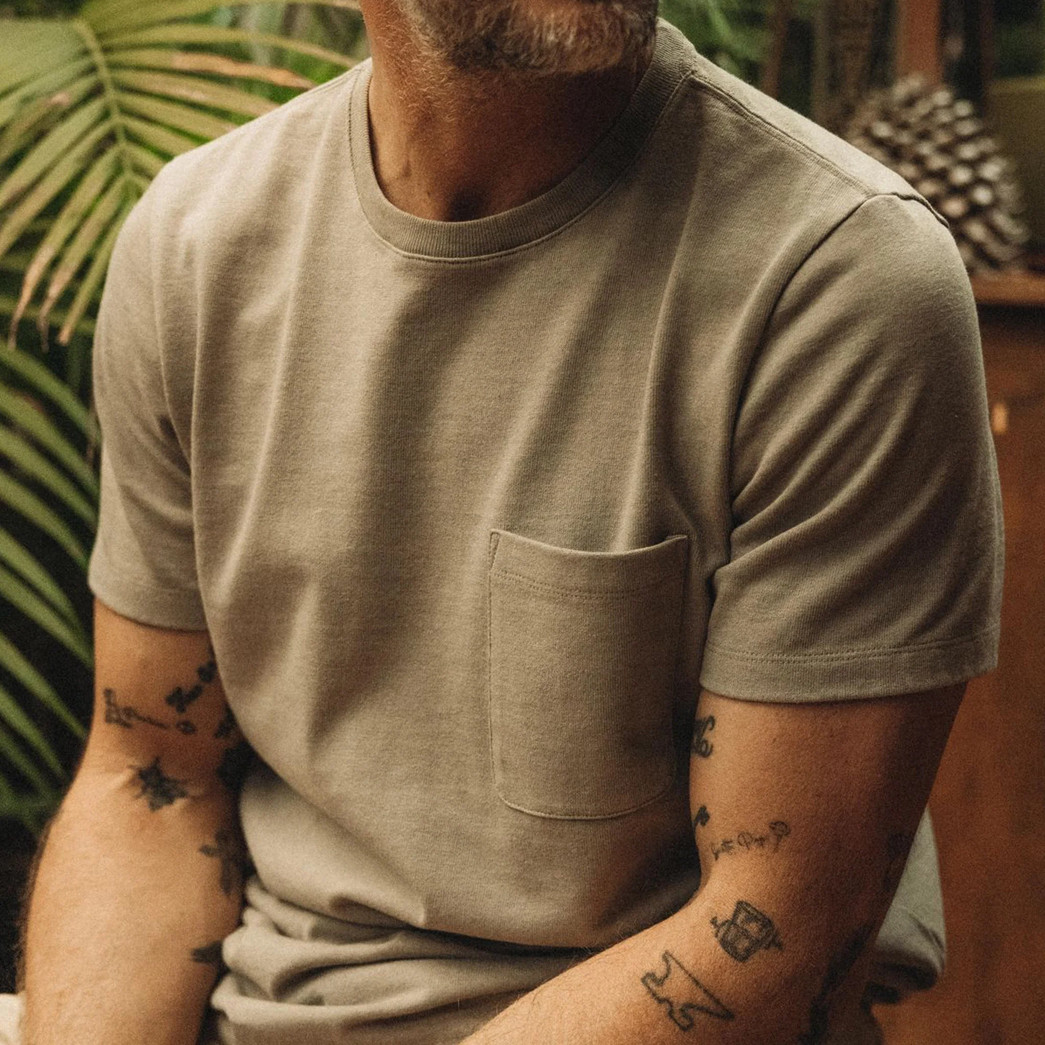 The Heavy Bag Tee in Arid Eucalyptus - Image 4