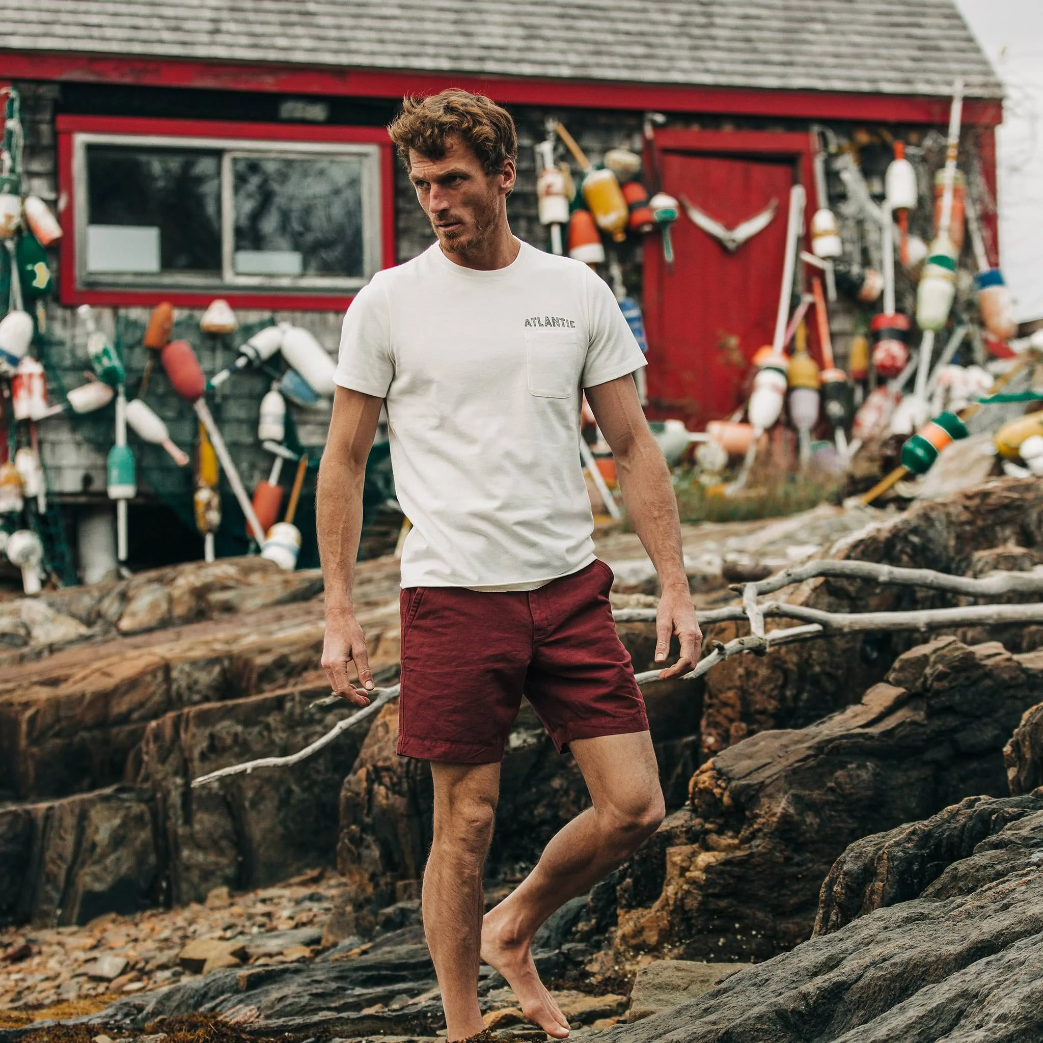 The Heavy Bag Tee in Atlantic - Image 2