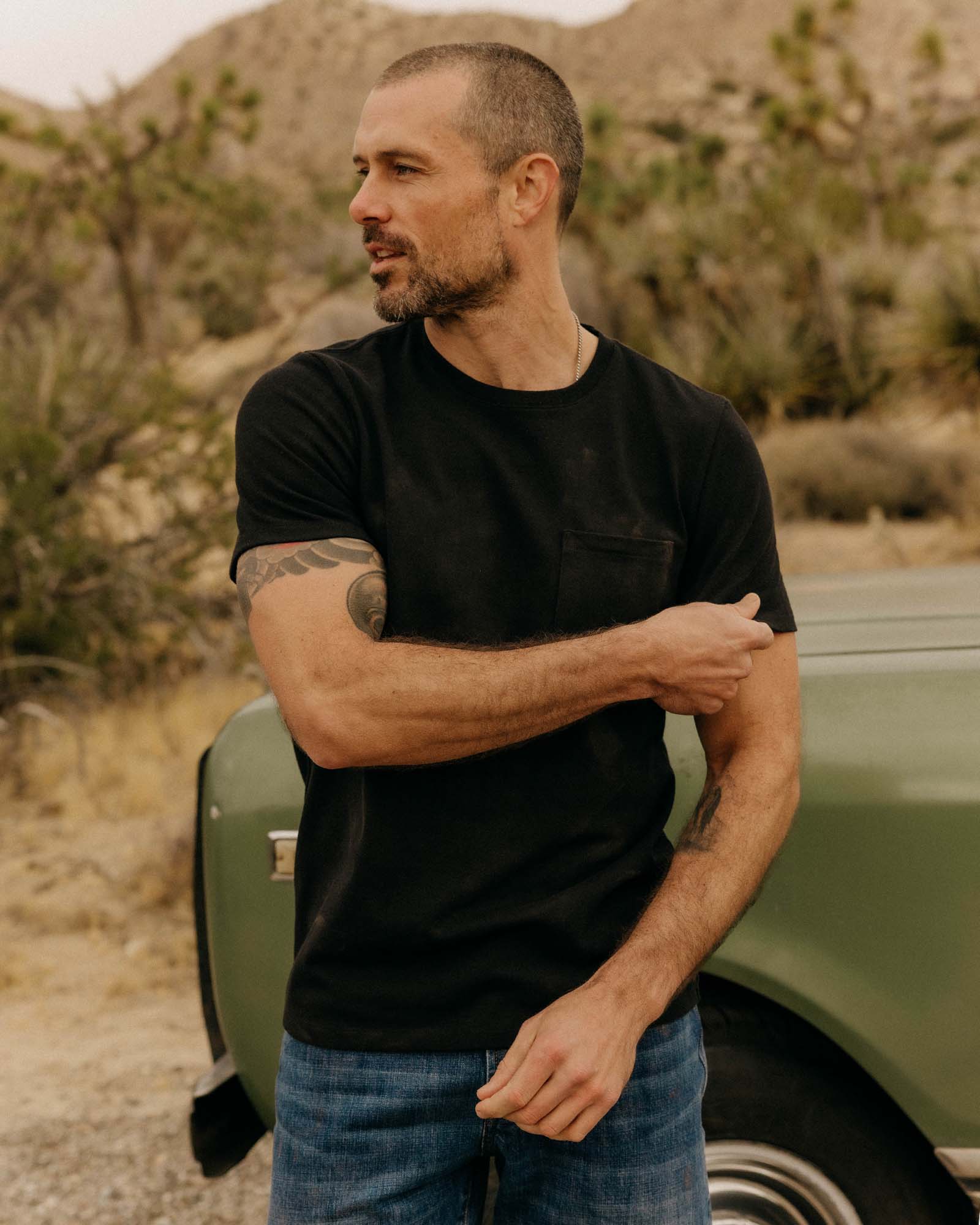 The Heavy Bag Tee in Black - Image 2