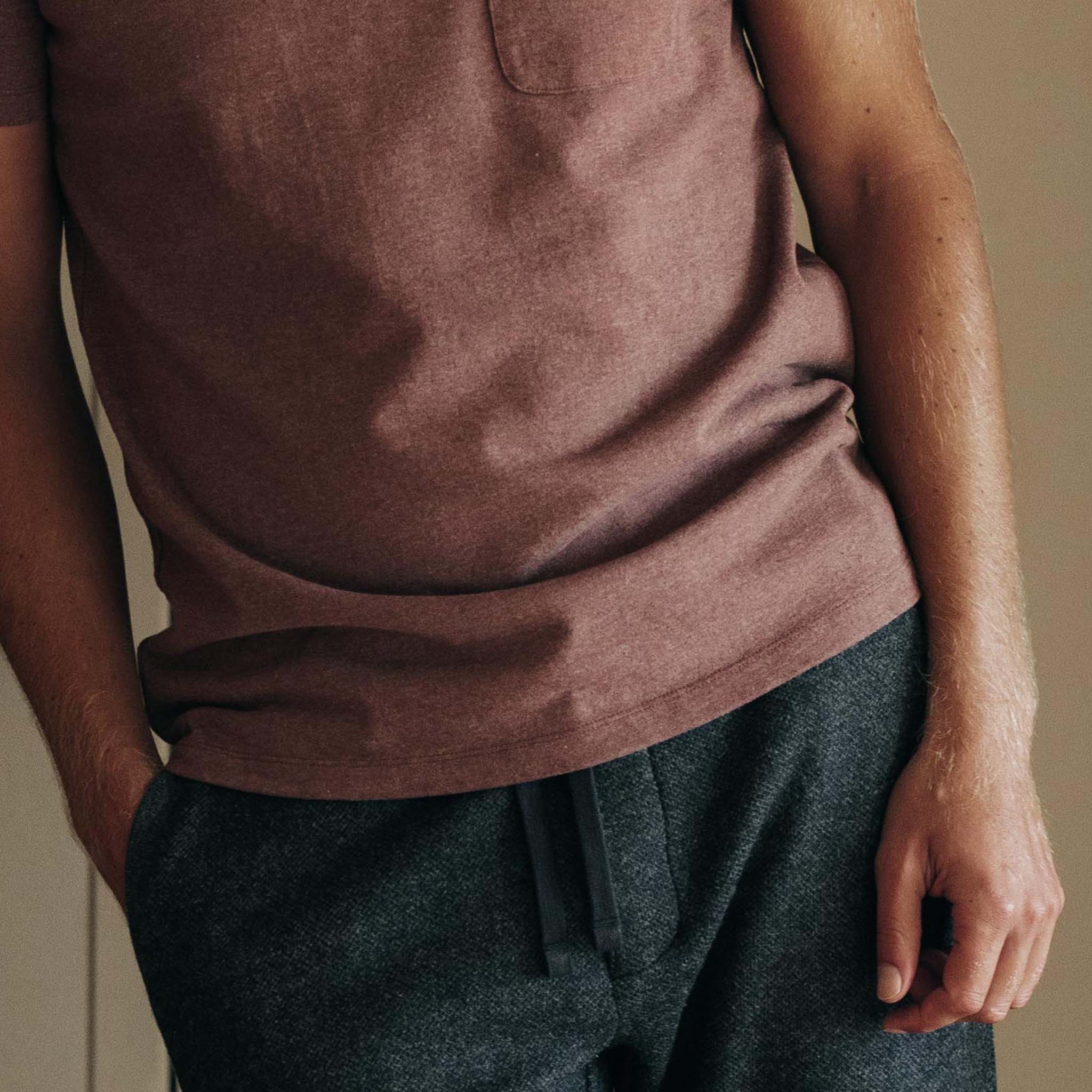The Heavy Bag Tee in Burgundy - Image 4
