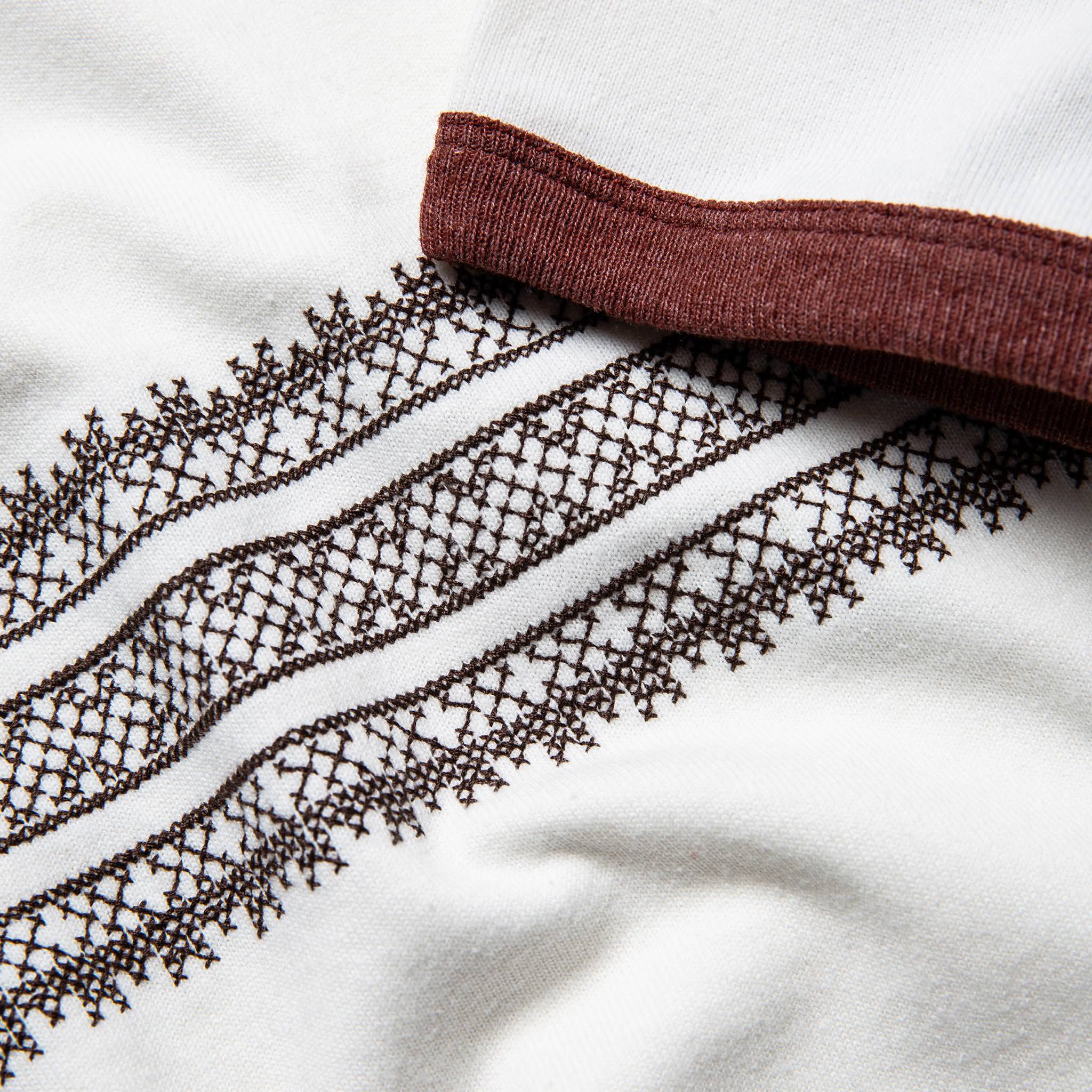 The Heavy Bag Tee in Canyon Embroidered Stripe - Image 6