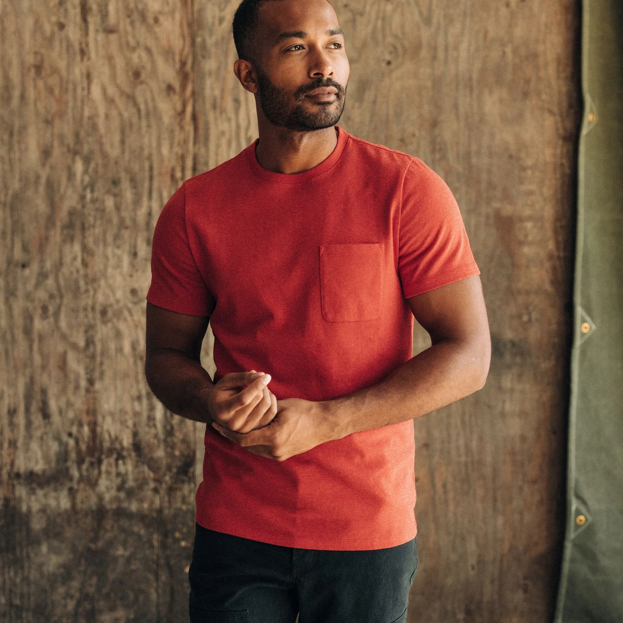 The Heavy Bag Tee in Cardinal - Image 2