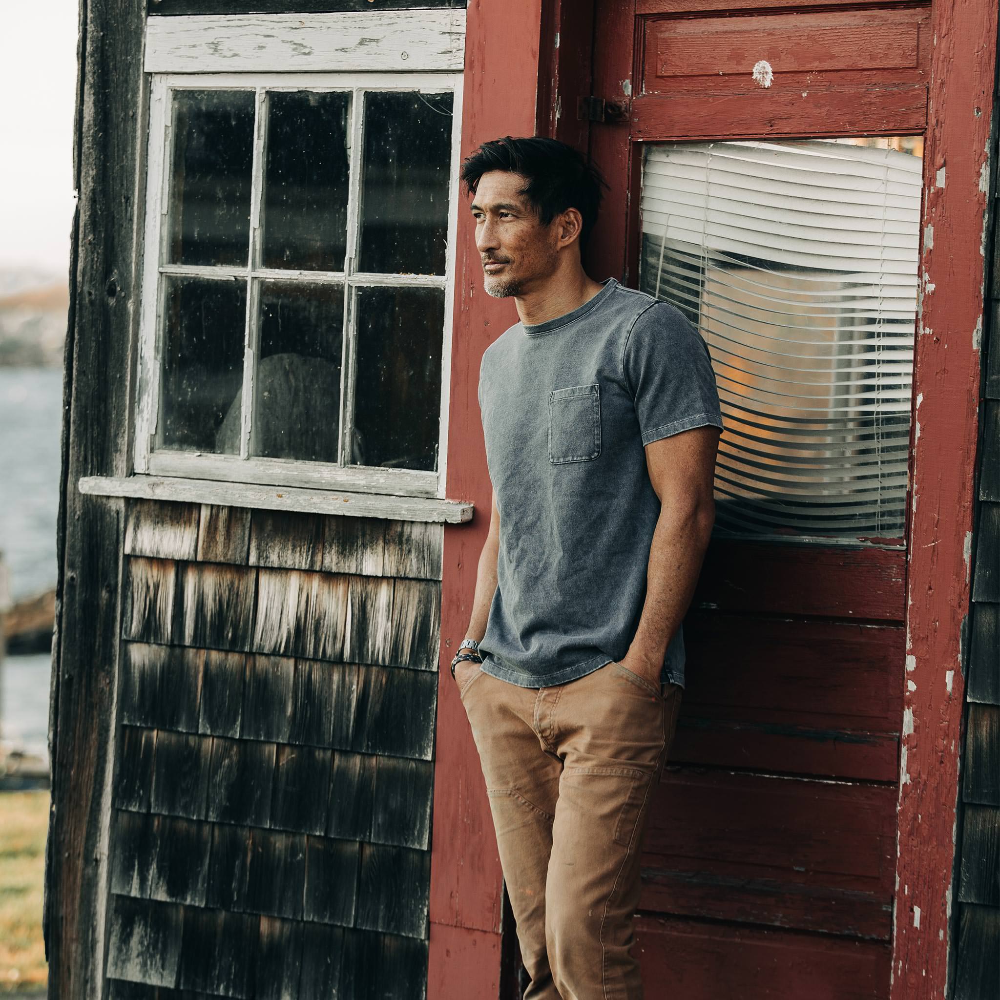The Heavy Bag Tee in Charcoal - Image 2