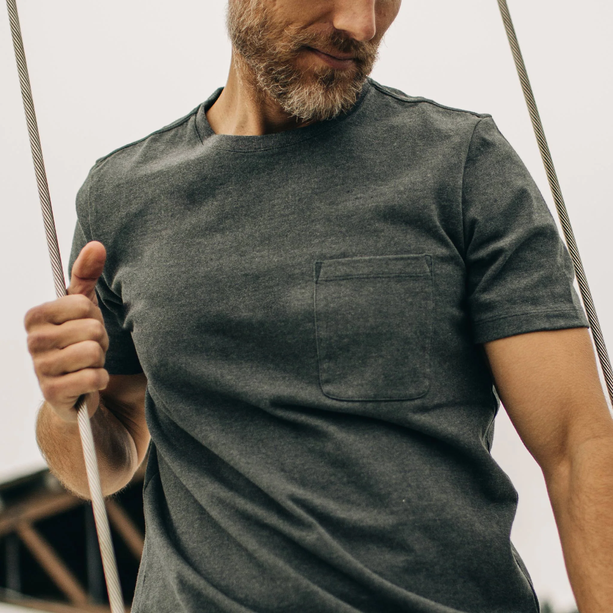 The Heavy Bag Tee in Dark Slate - Image 3