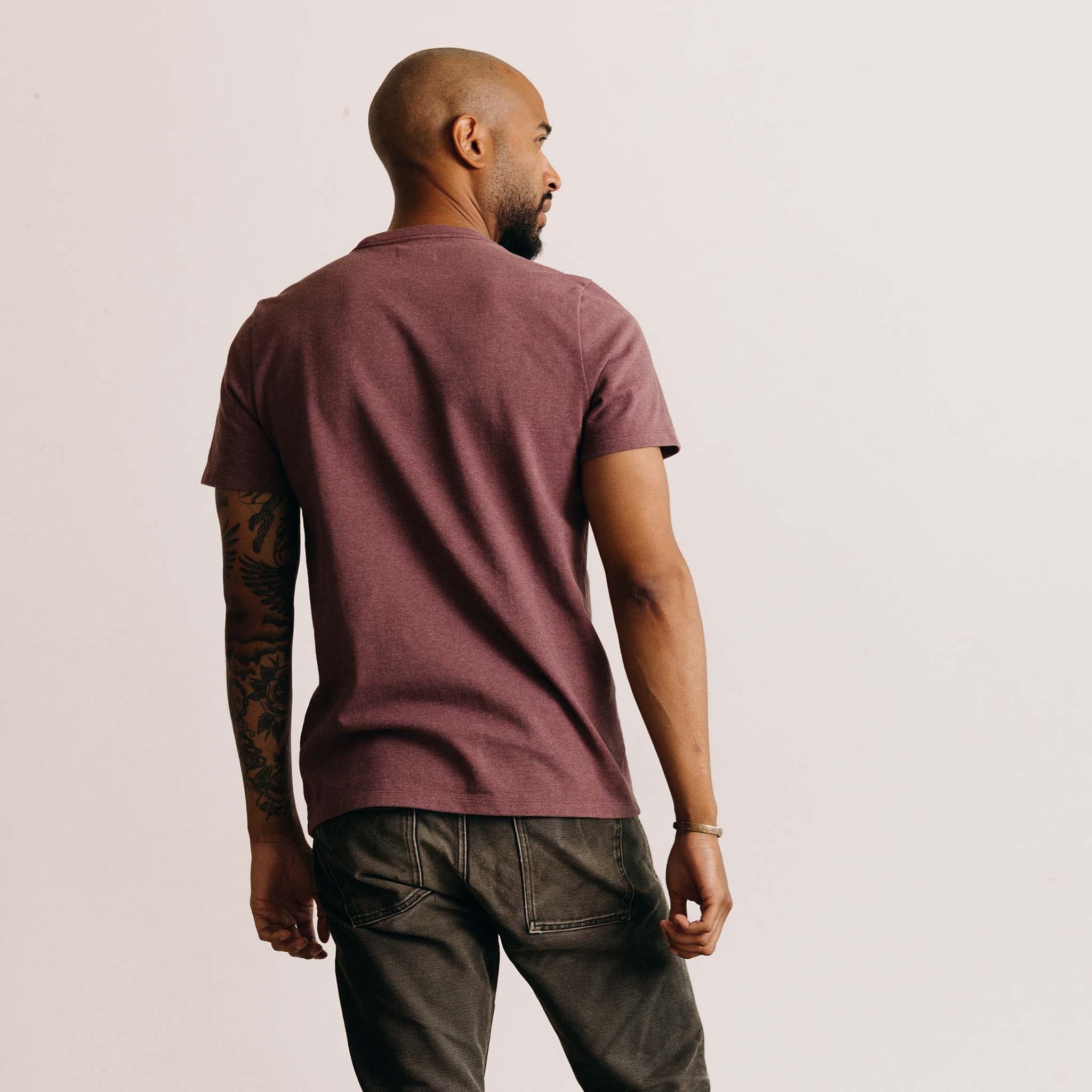 The Heavy Bag Tee in Dried Cherry - Image 5