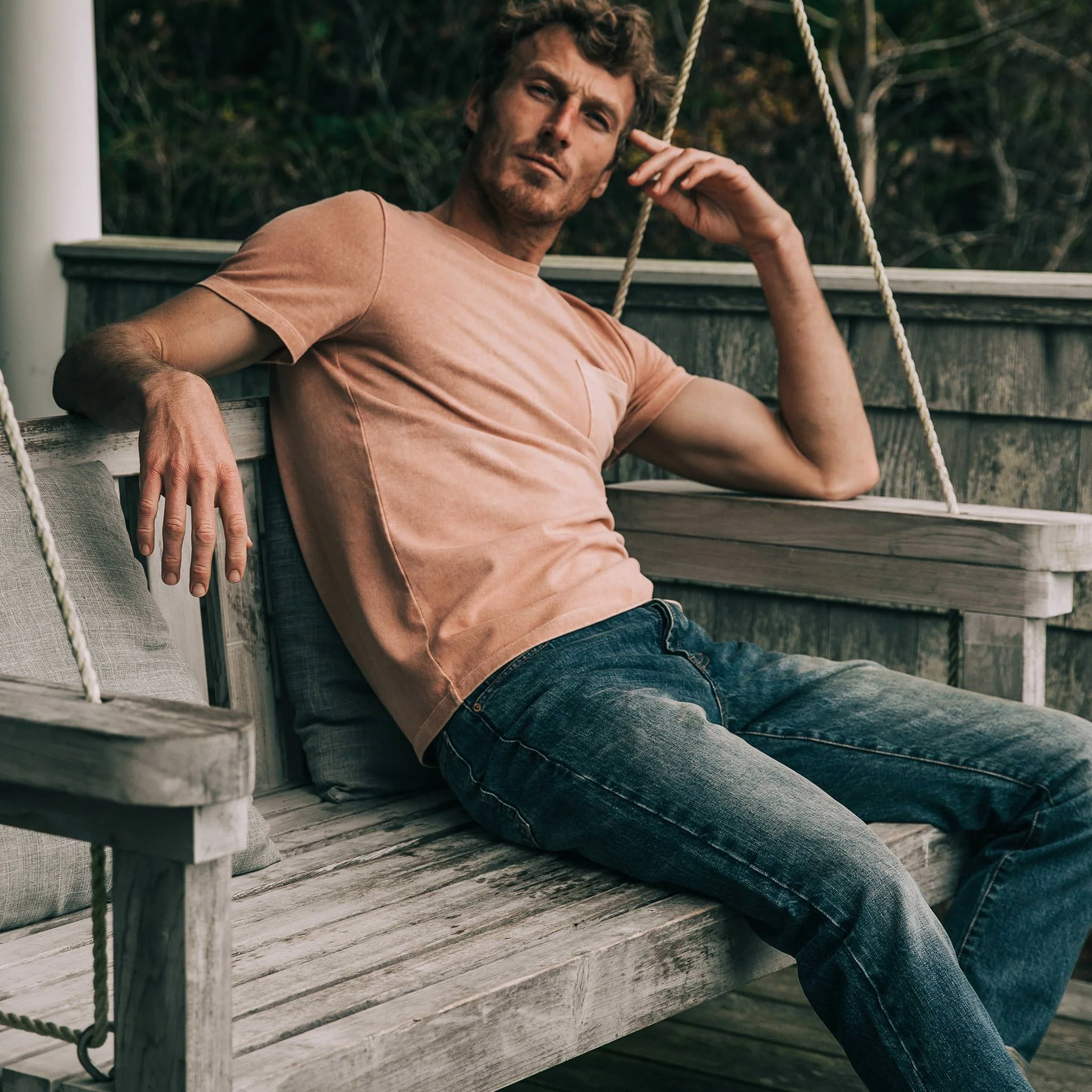 The Heavy Bag Tee in Dusty Rose - Image 2