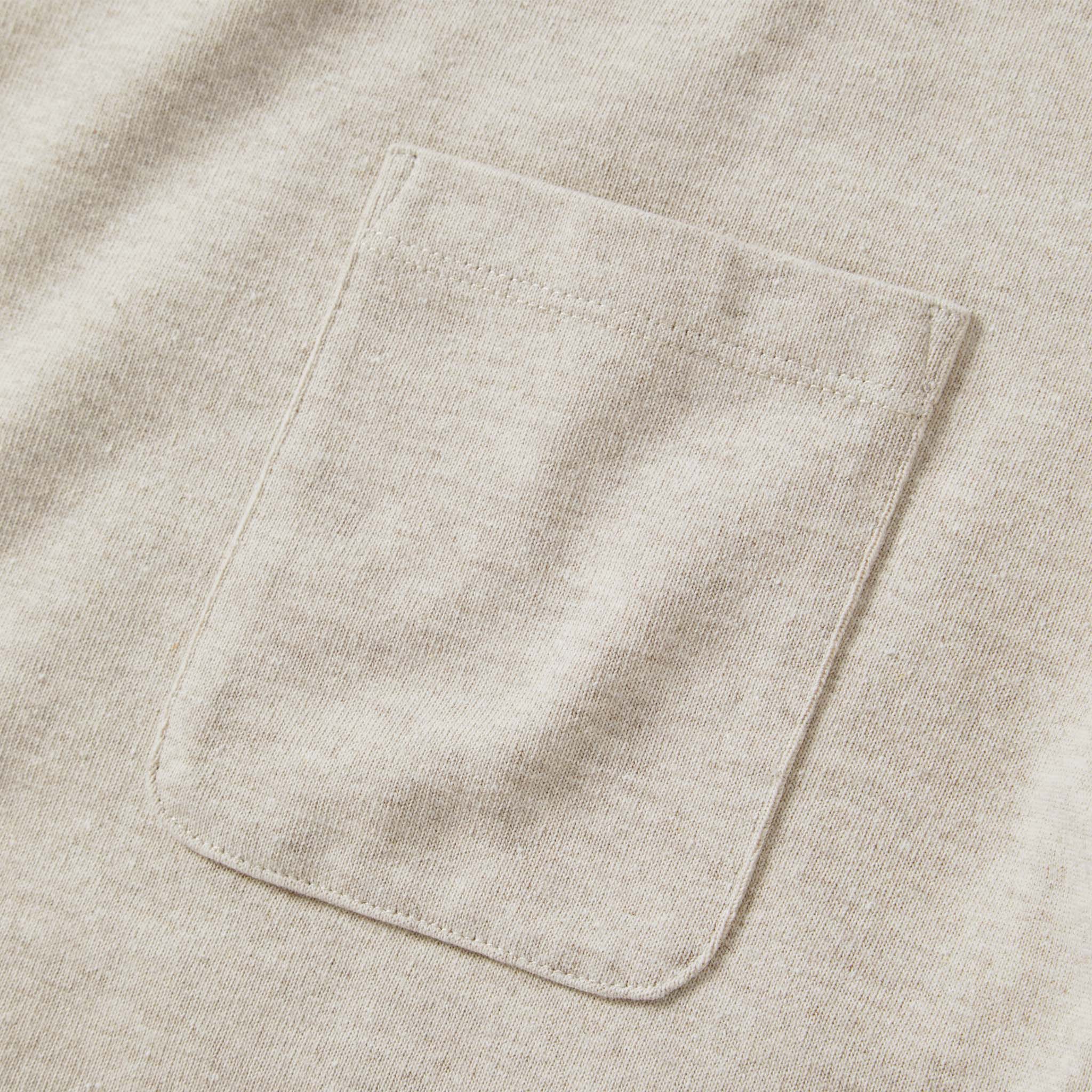 The Heavy Bag Tee in Oatmeal - Image 6
