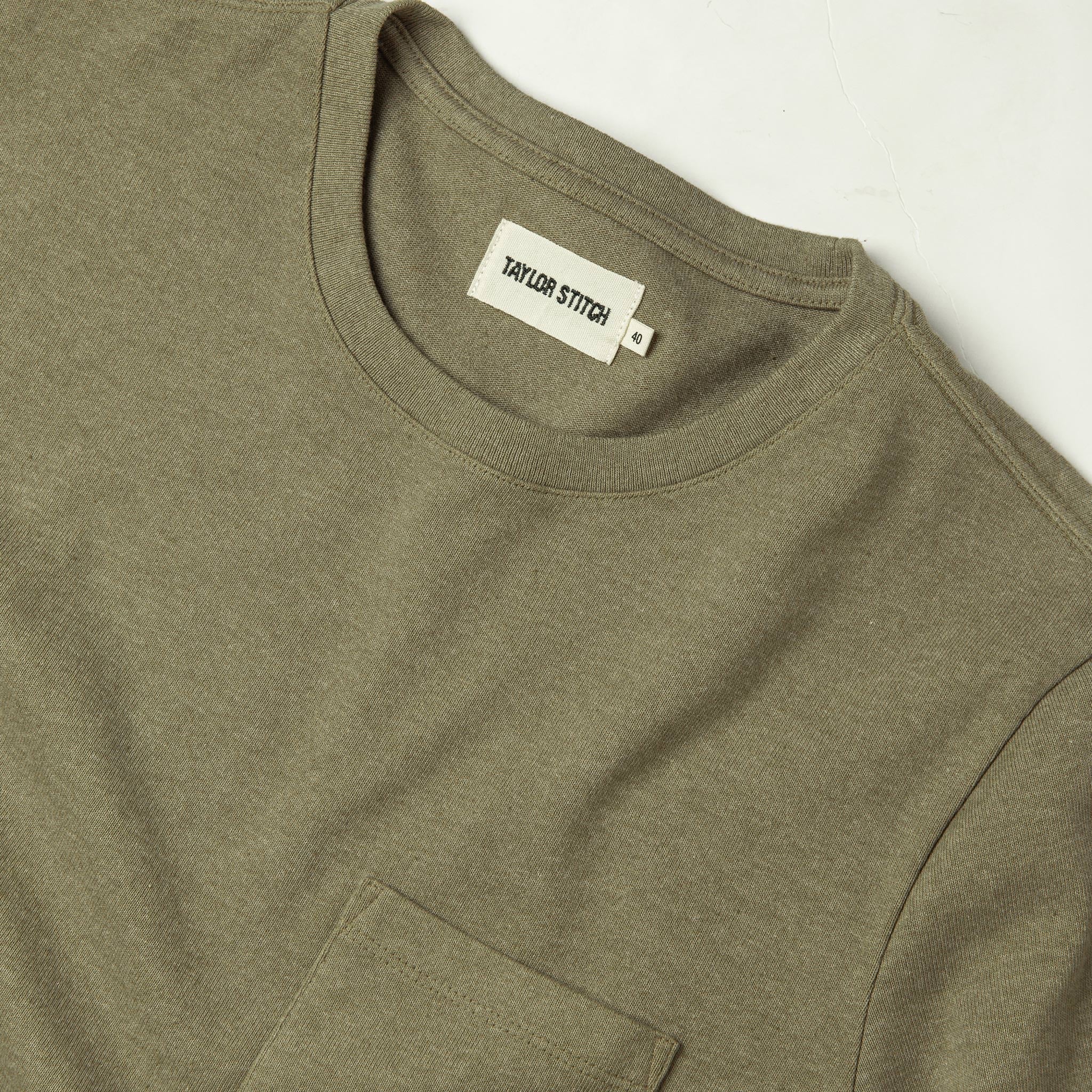 The Heavy Bag Tee in Olive - Image 5
