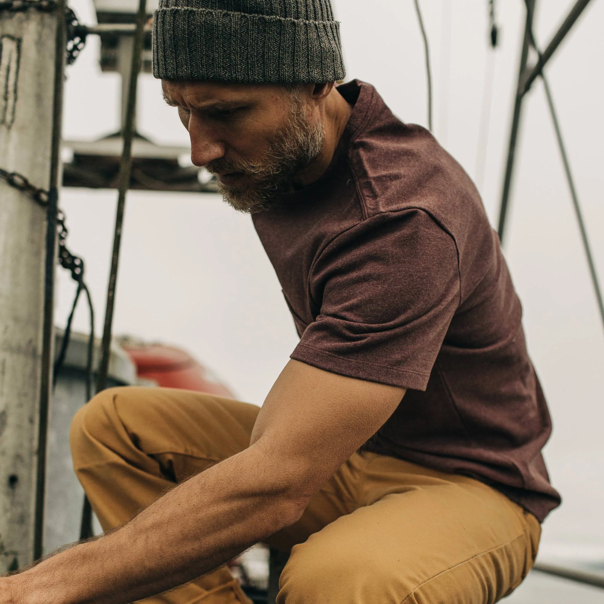 The Heavy Bag Tee in Russet - Image 4