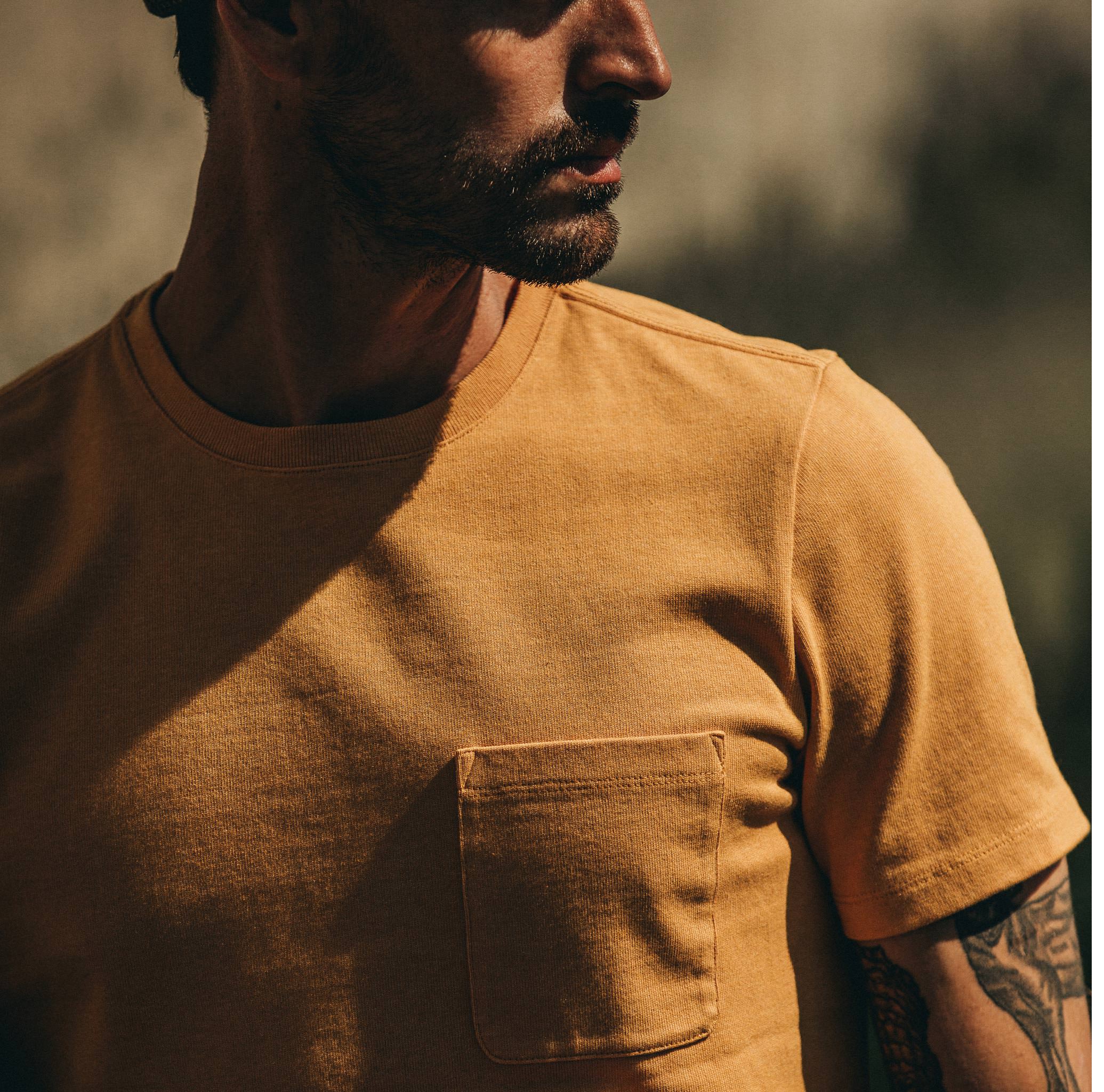 The Heavy Bag Tee in Saffron - Image 3