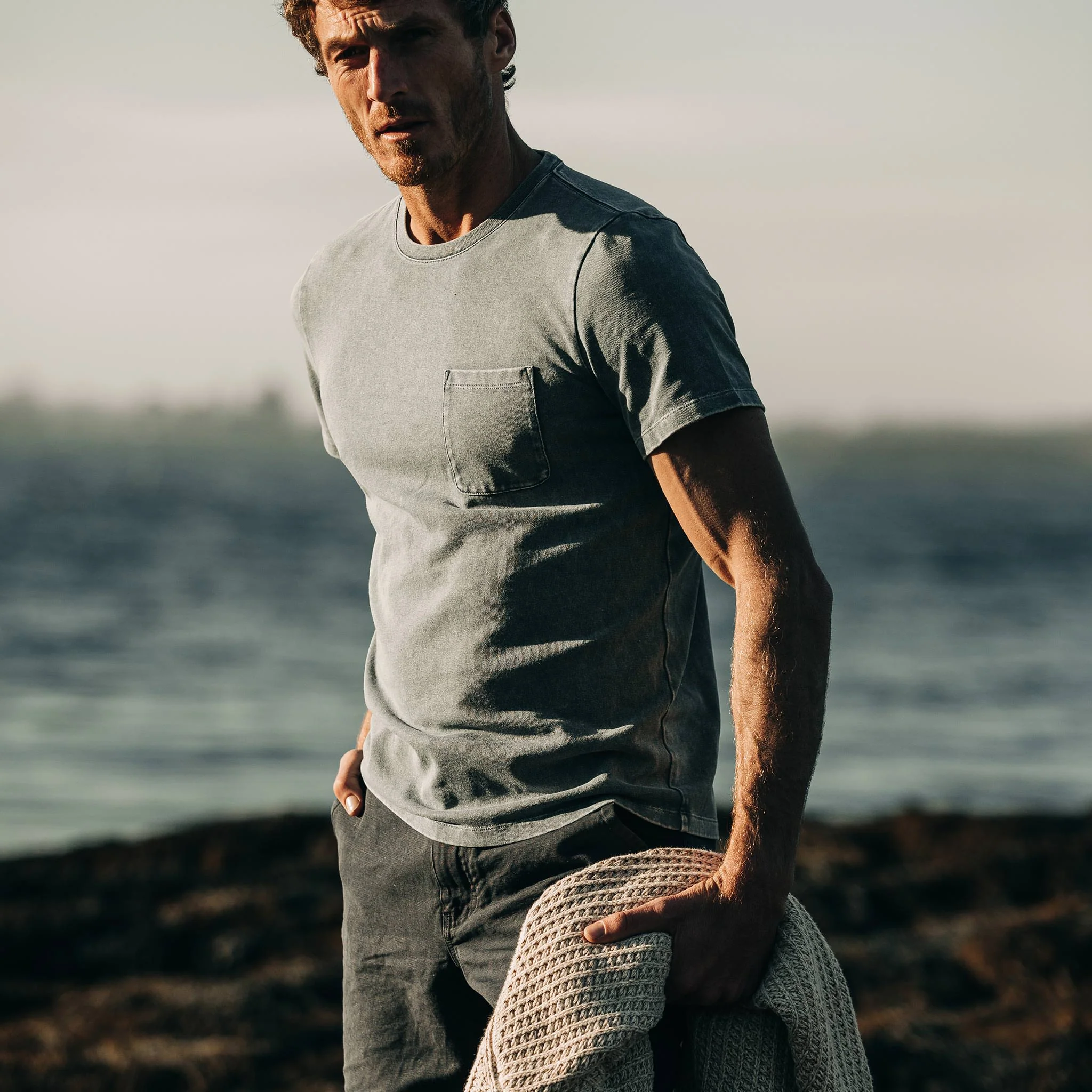 The Heavy Bag Tee in Sea Green - Image 2