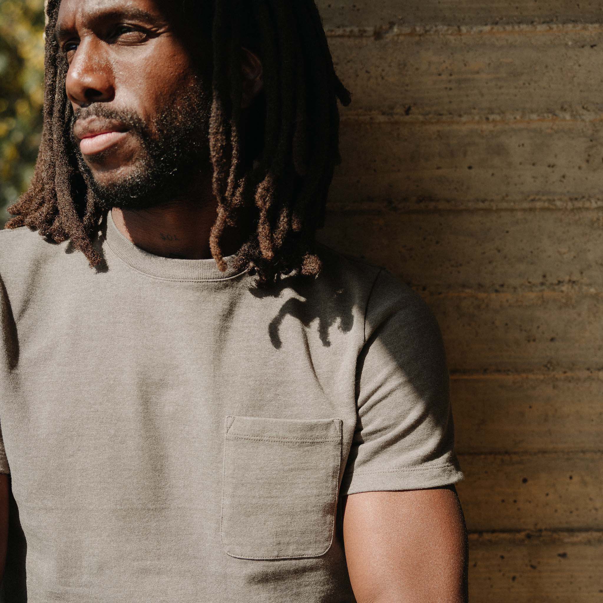 The Heavy Bag Tee in Smoked Olive - Image 3