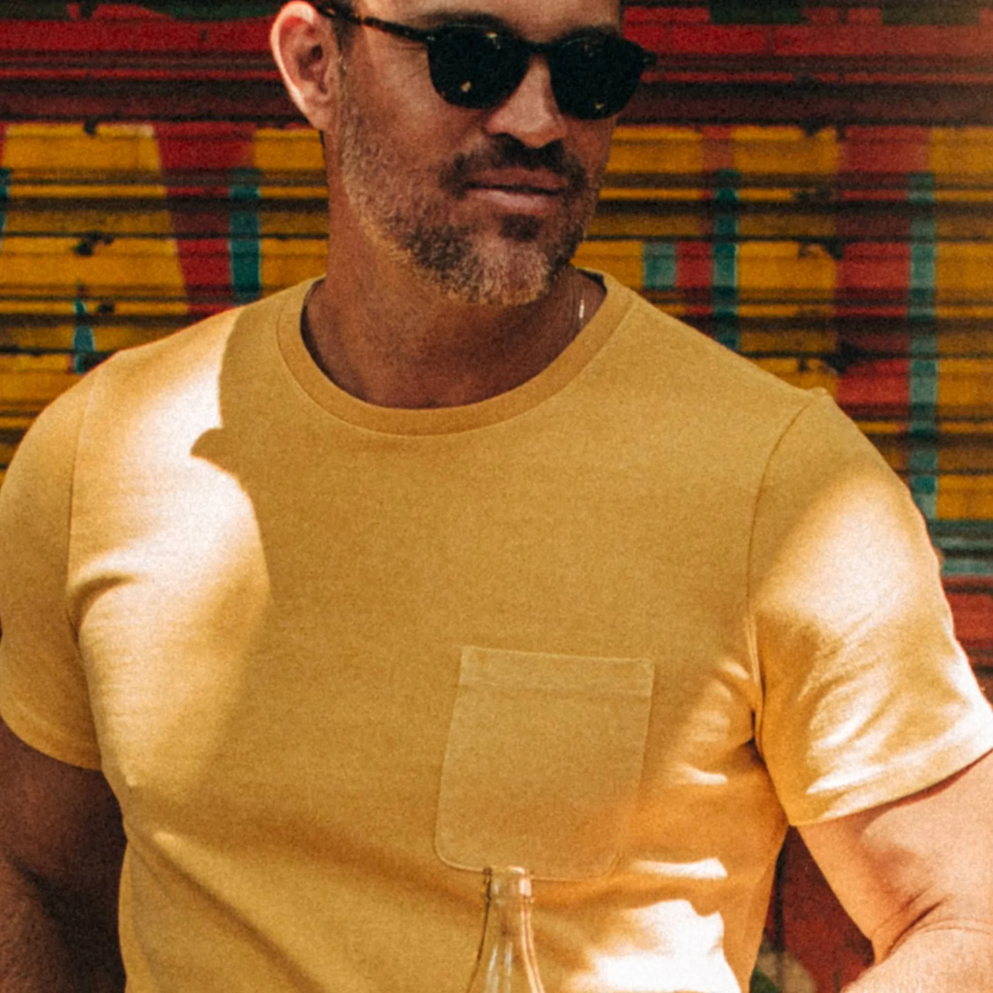 The Heavy Bag Tee in Straw - Image 3
