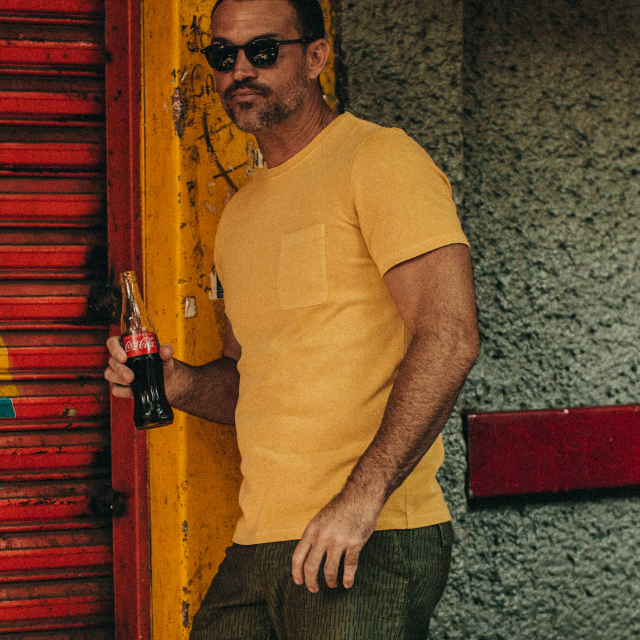 The Heavy Bag Tee in Straw - Image 4