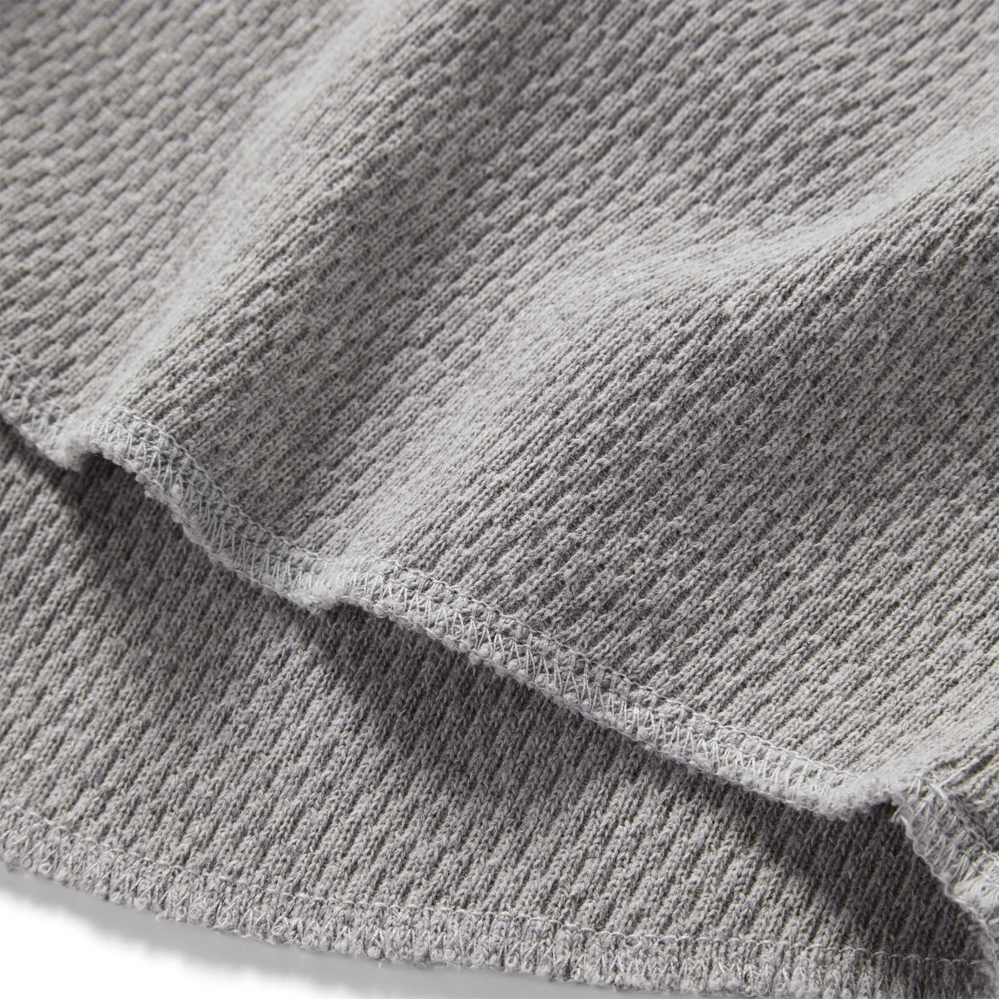 The Heavy Bag Waffle Long Sleeve in Aluminum - Image 6