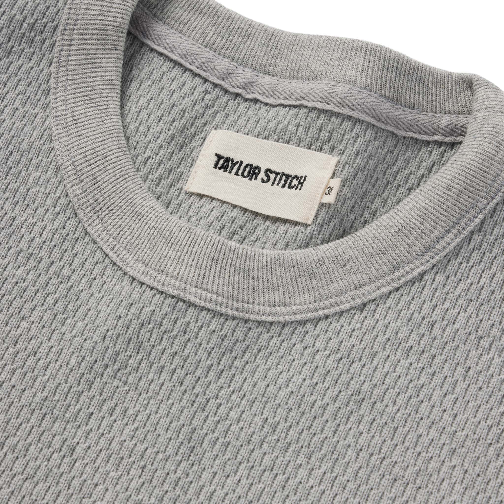 The Heavy Bag Waffle Short Sleeve in Aluminum - Image 5