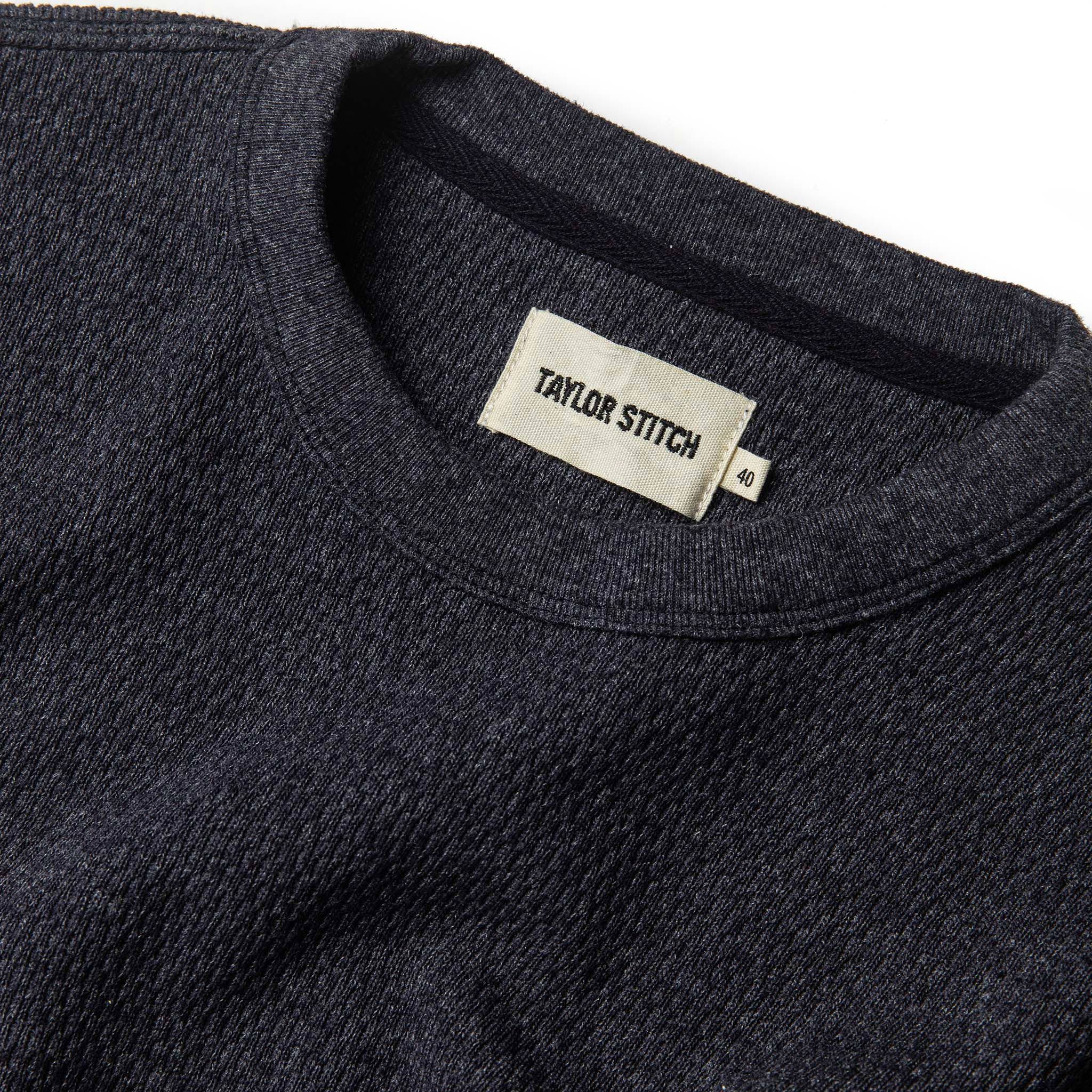 The Heavy Bag Waffle Short Sleeve in Deep Ocean - Image 5