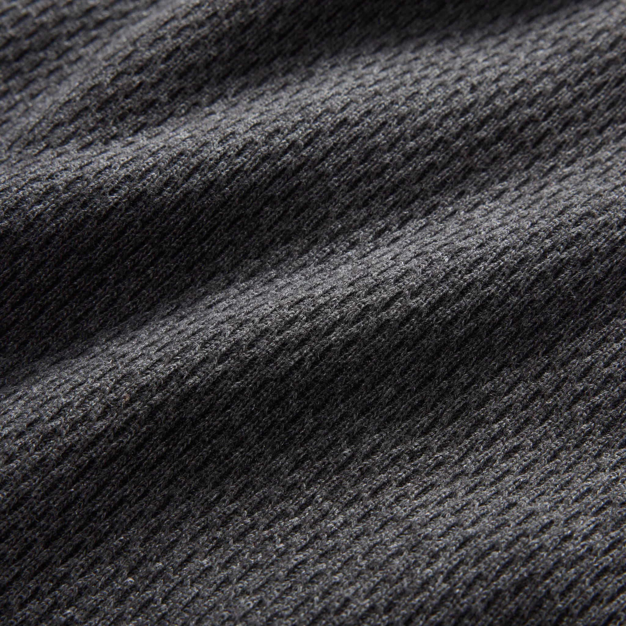 The Heavy Bag Waffle Short Sleeve in Faded Black - Image 7