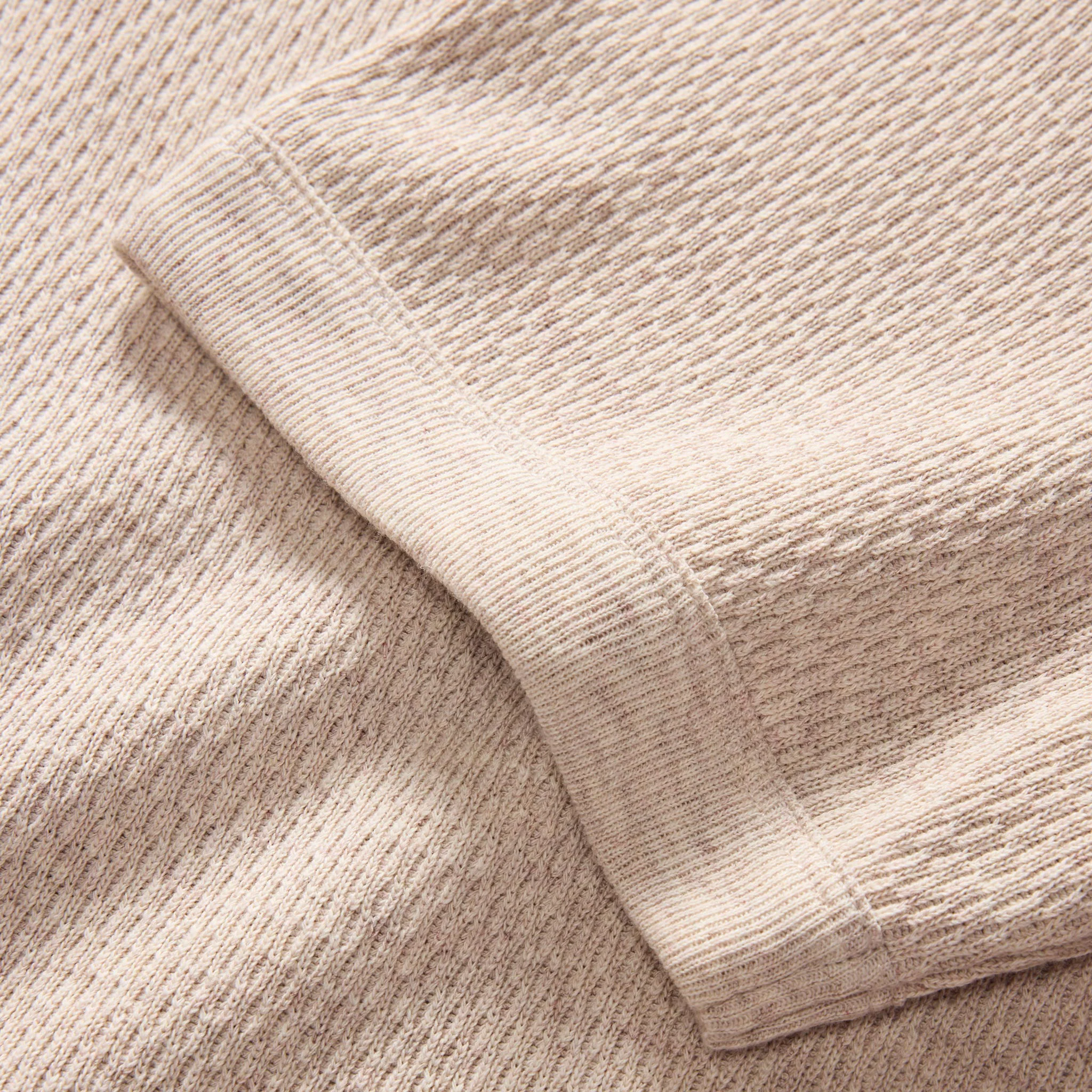The Heavy Bag Waffle Short Sleeve in Oat Heather - Image 5