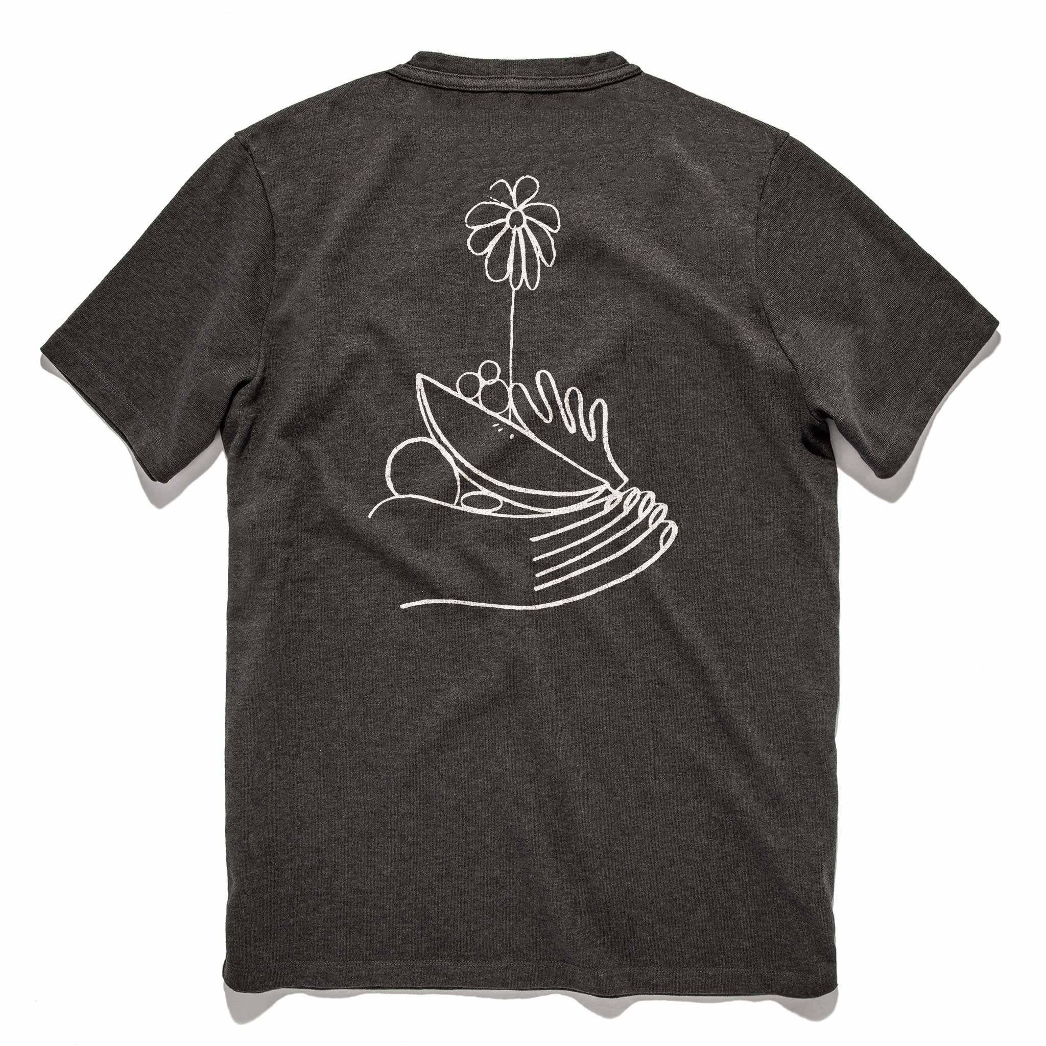 The Hope & Solidarity <br> Heavy Bag Tee in Heather Grey - Image 2