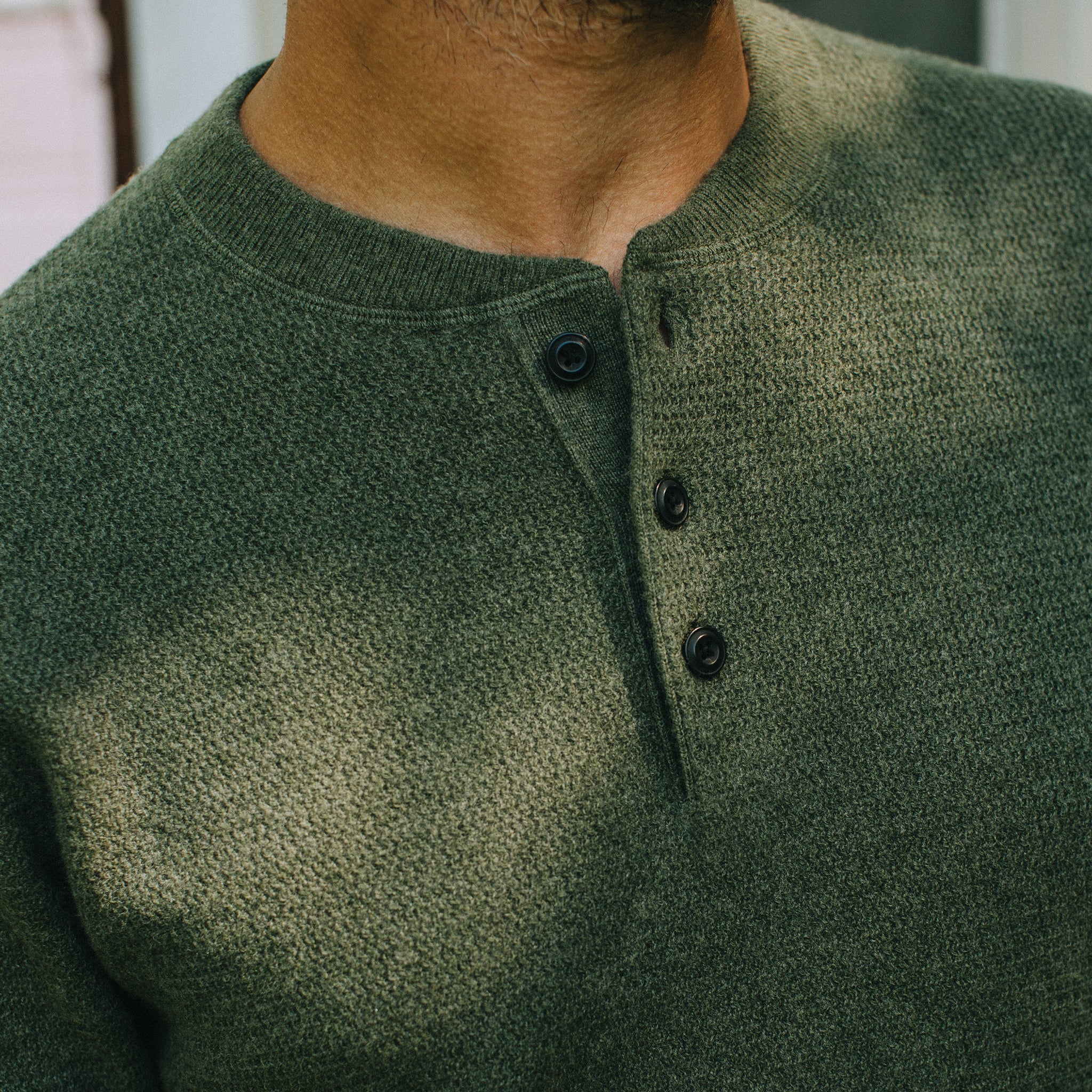 The Hudson Sweater in Heather Green - Image 4