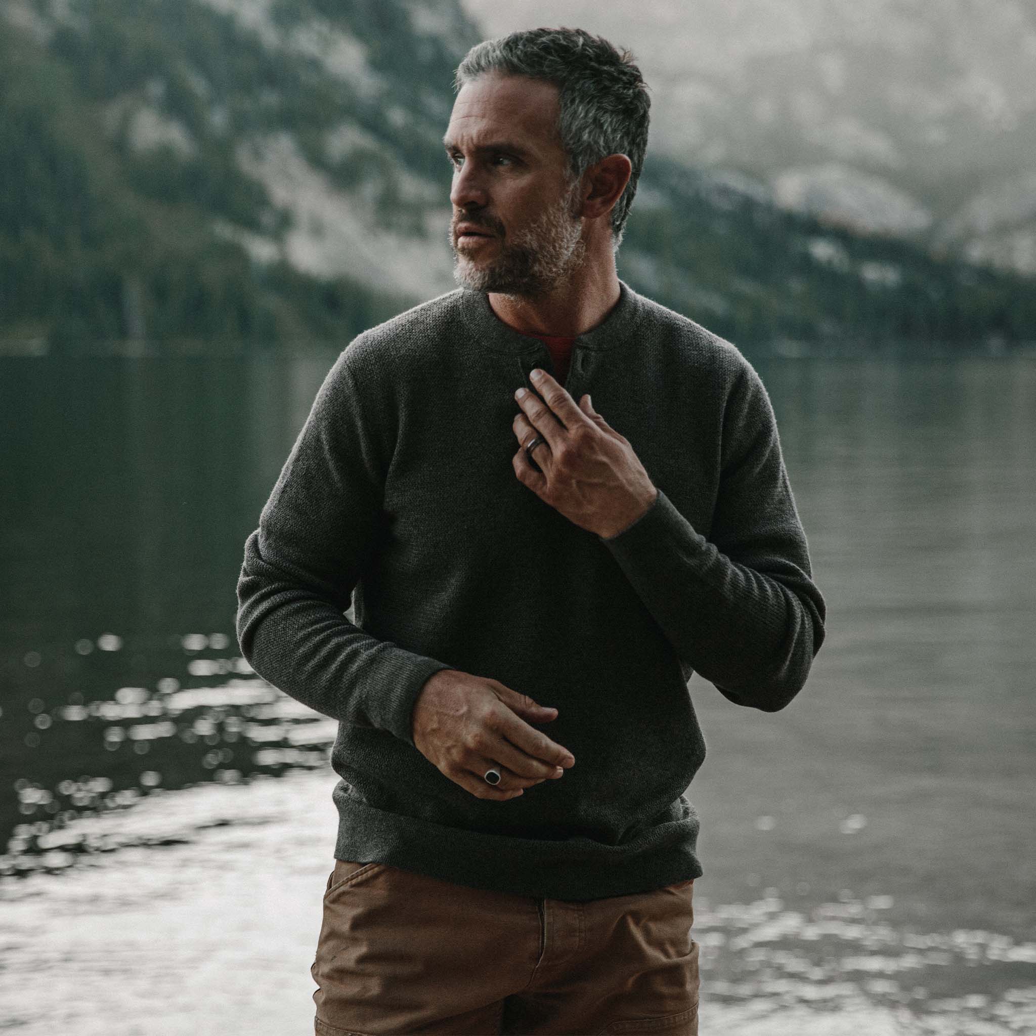 The Hudson Sweater in Walnut - Image 5