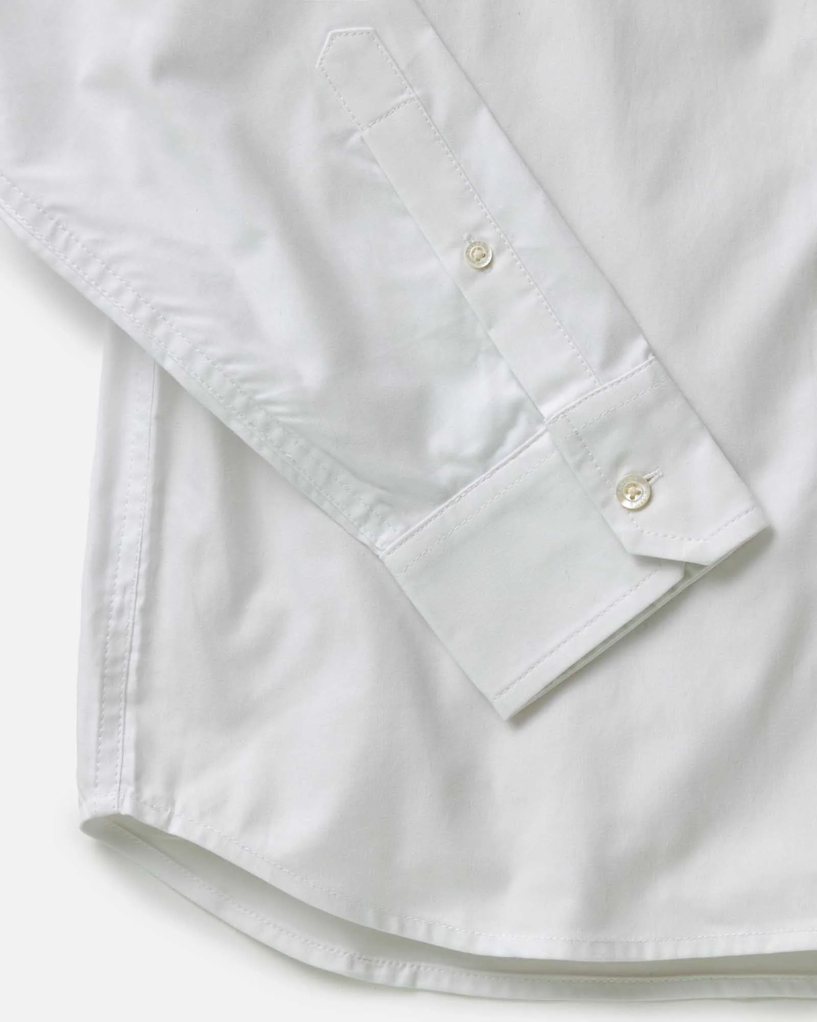The Hyde Shirt in White Pinpoint Oxford - Image 6