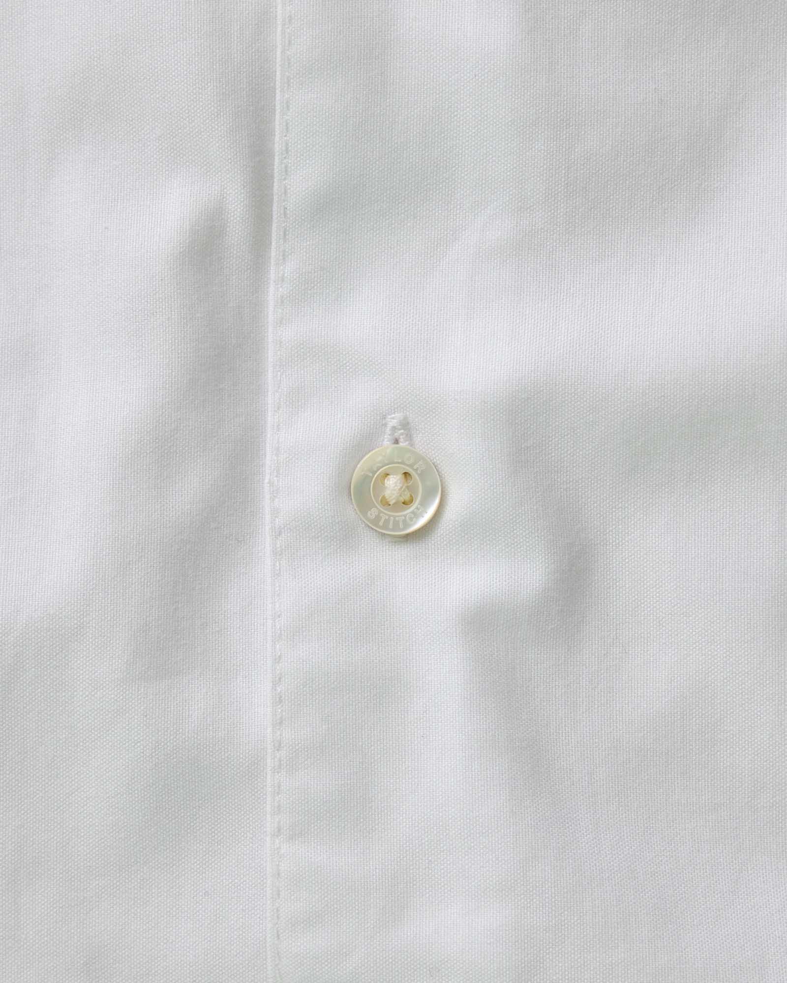 The Hyde Shirt in White Pinpoint Oxford - Image 7