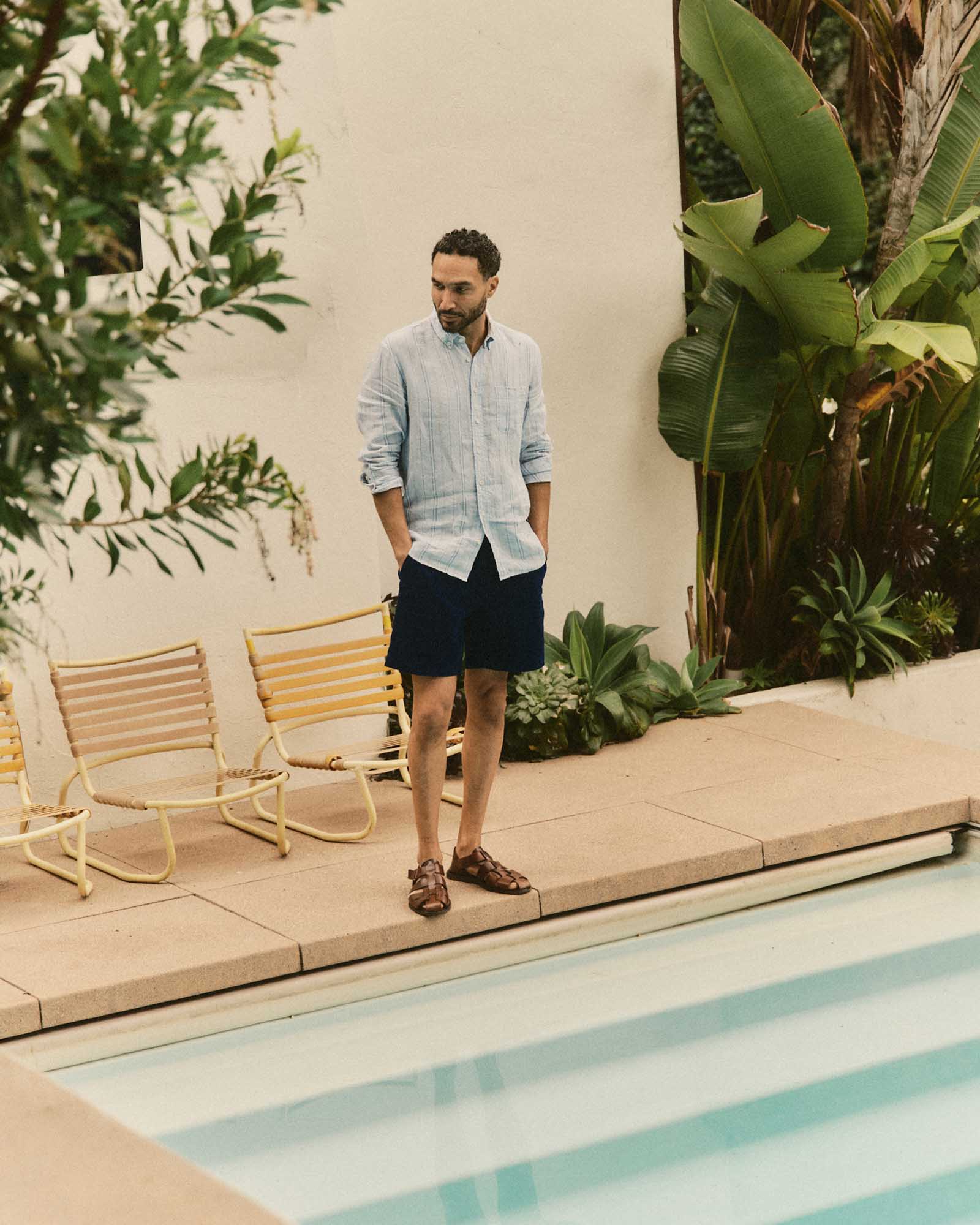 The Jack in Blue Sky Stripe Linen - Image 3