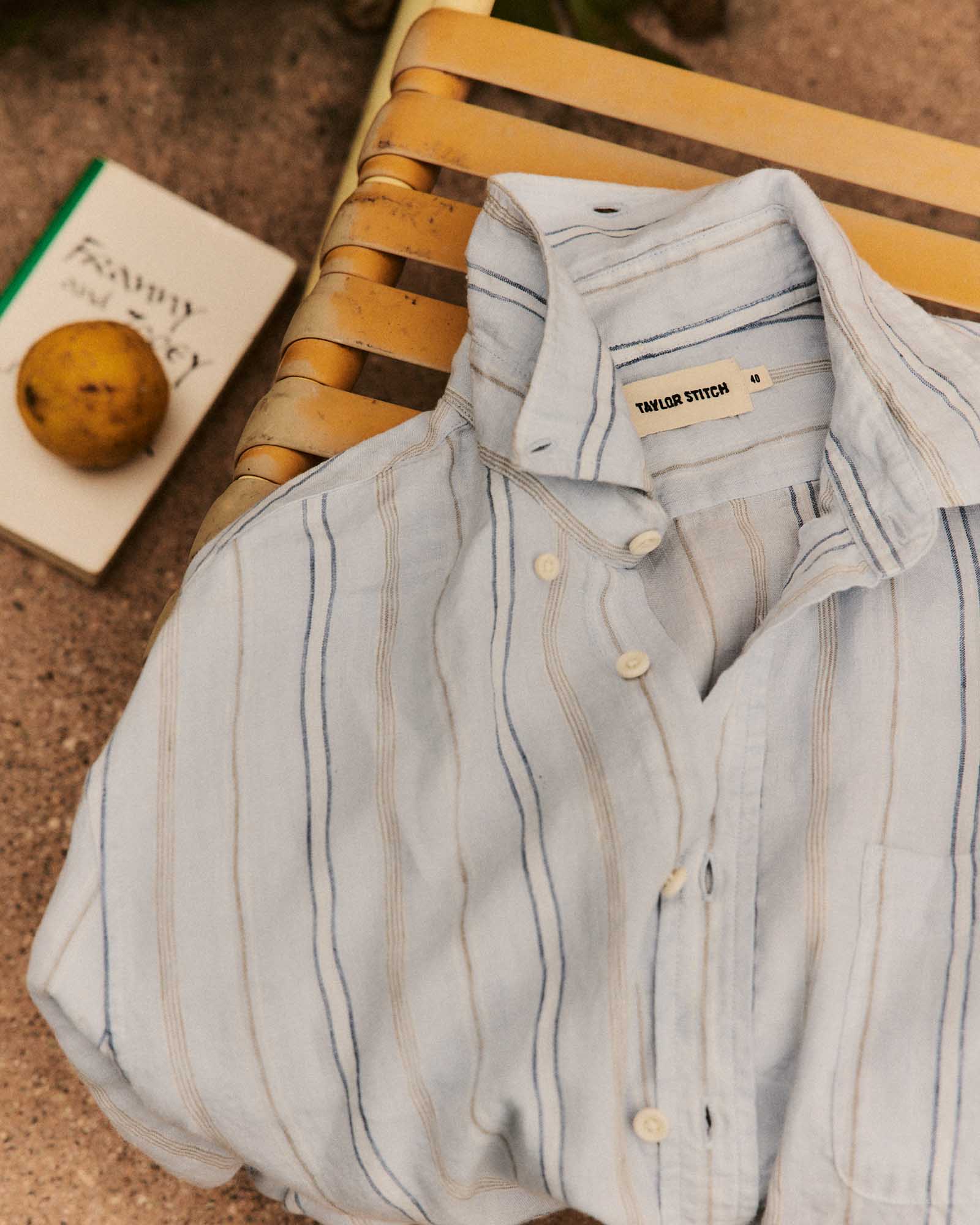 The Jack in Blue Sky Stripe Linen - Image 4