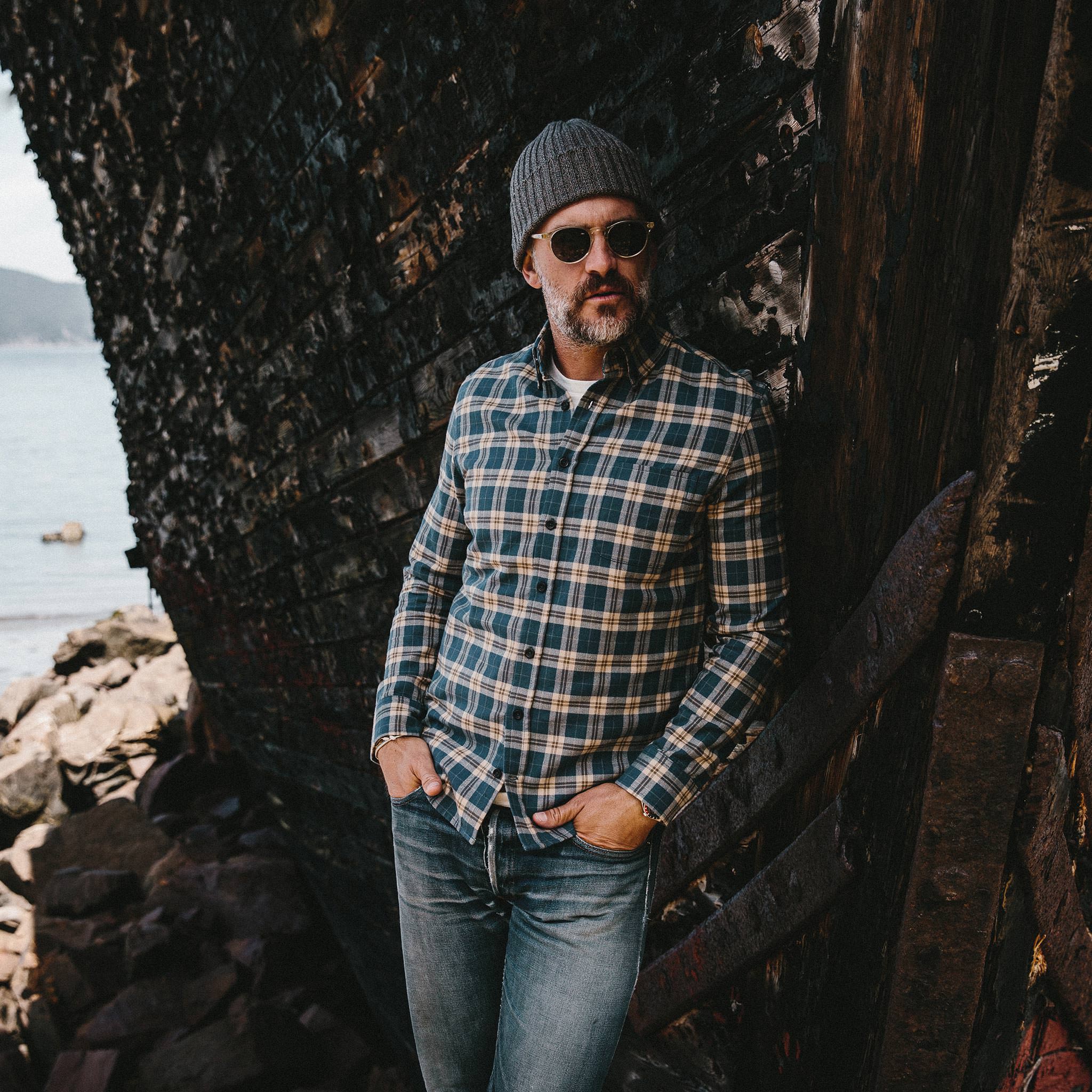 The Jack in Brushed Navy Plaid - Image 2