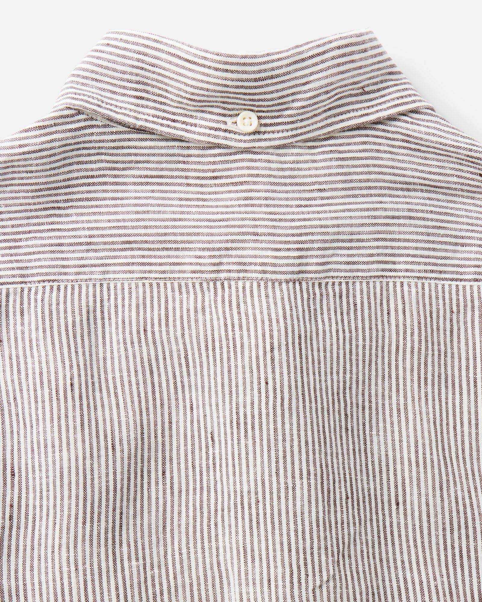 The Jack in Burgundy University Stripe Linen - Image 8