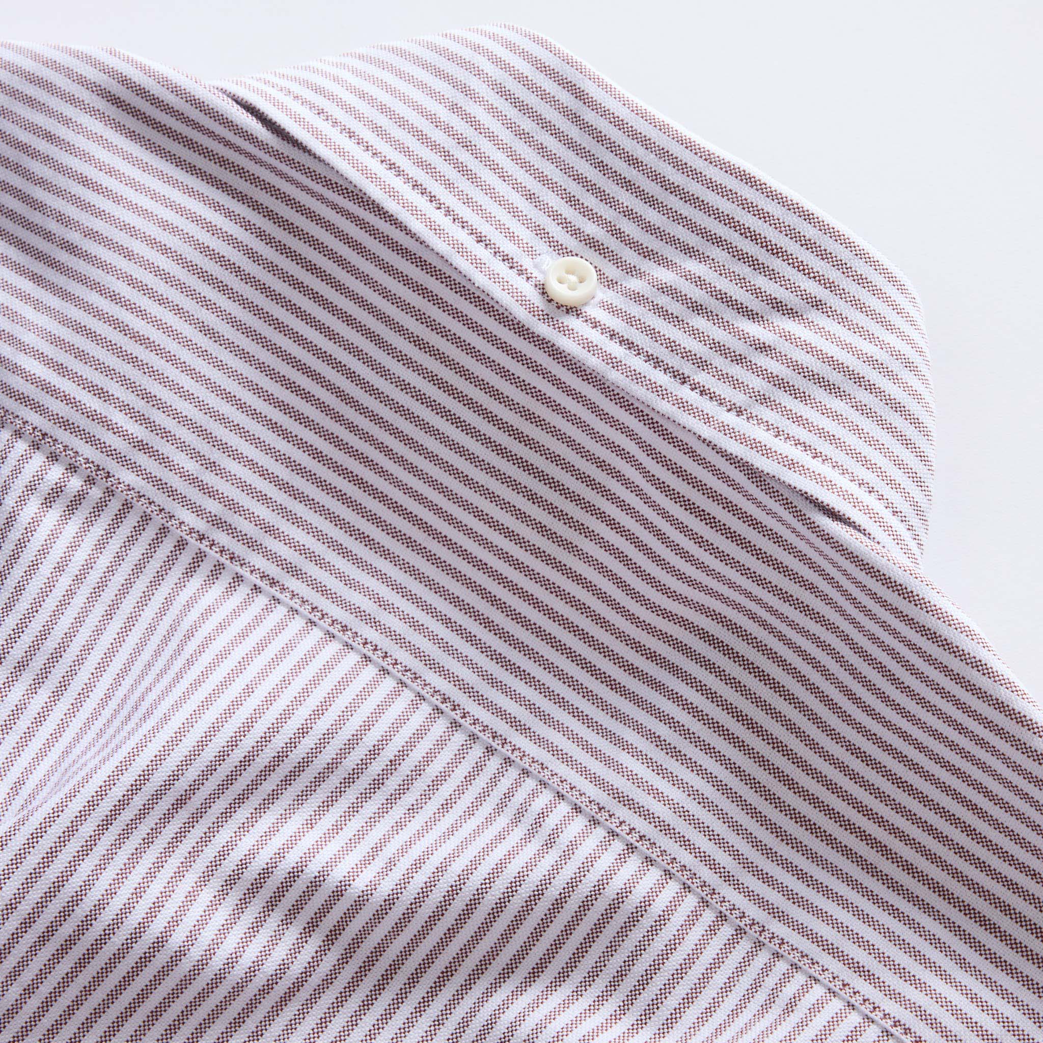 The Jack in Burgundy University Stripe Oxford - Image 7