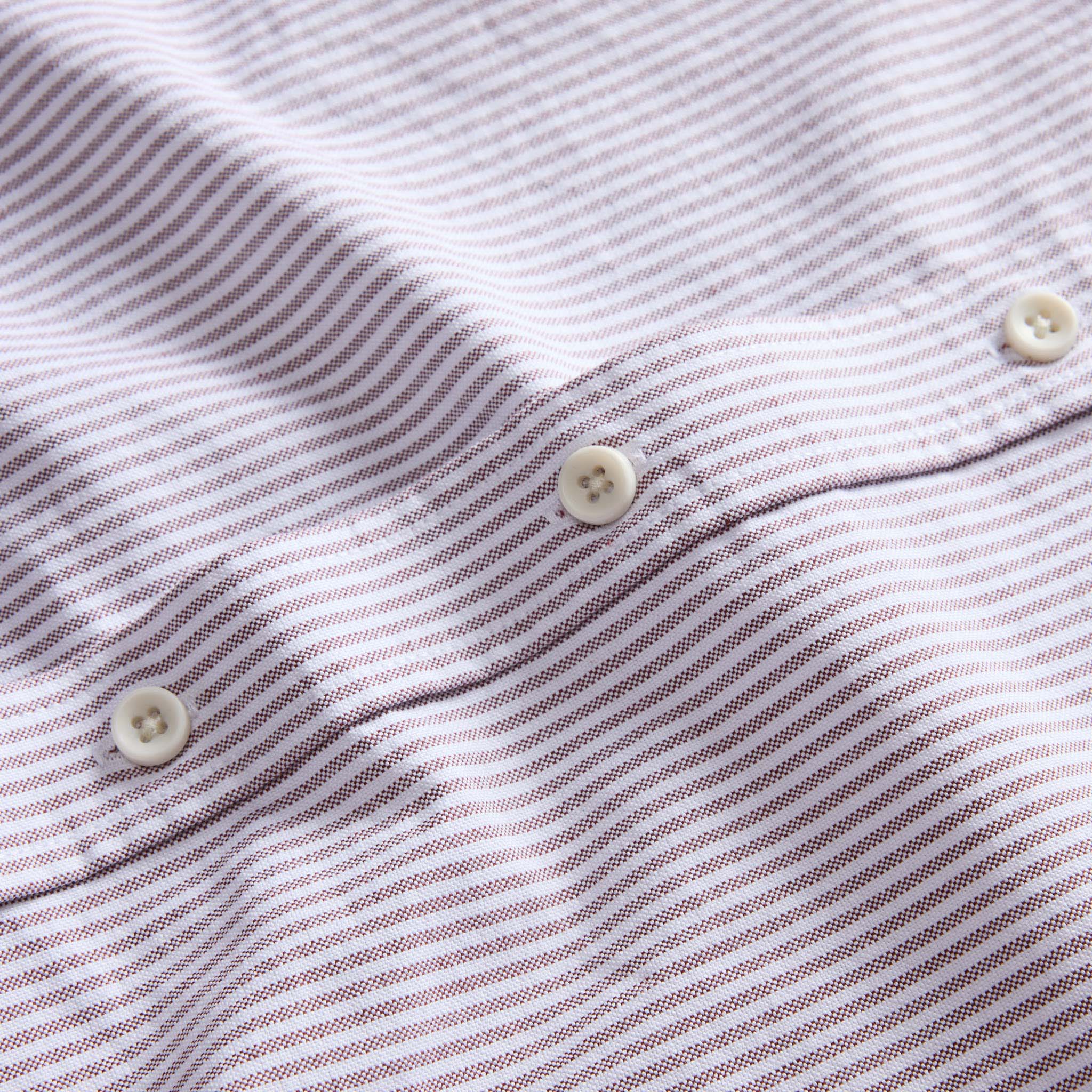 The Jack in Burgundy University Stripe Oxford - Image 8