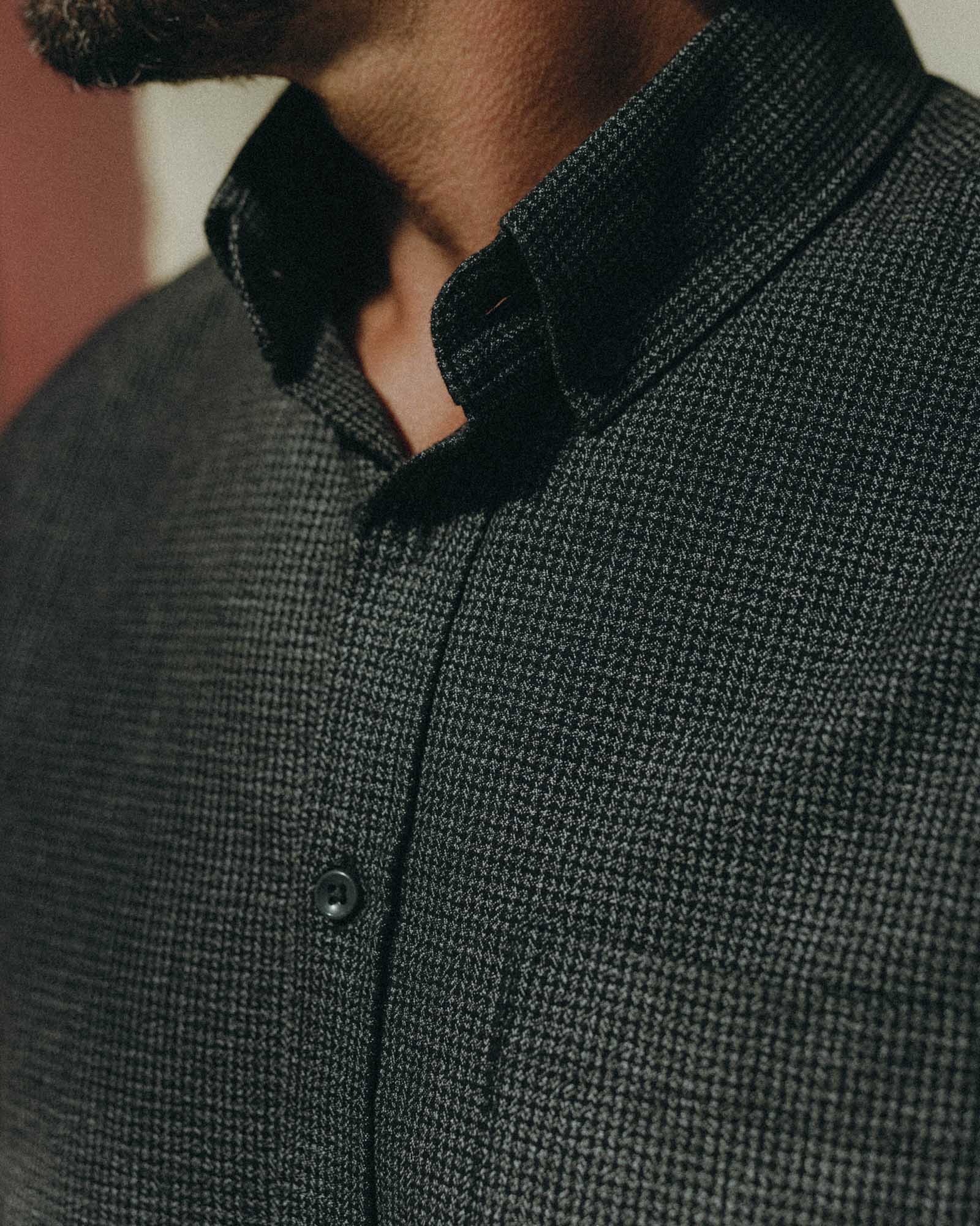 The Jack in Coal Jaspe Check Oxford - Image 3