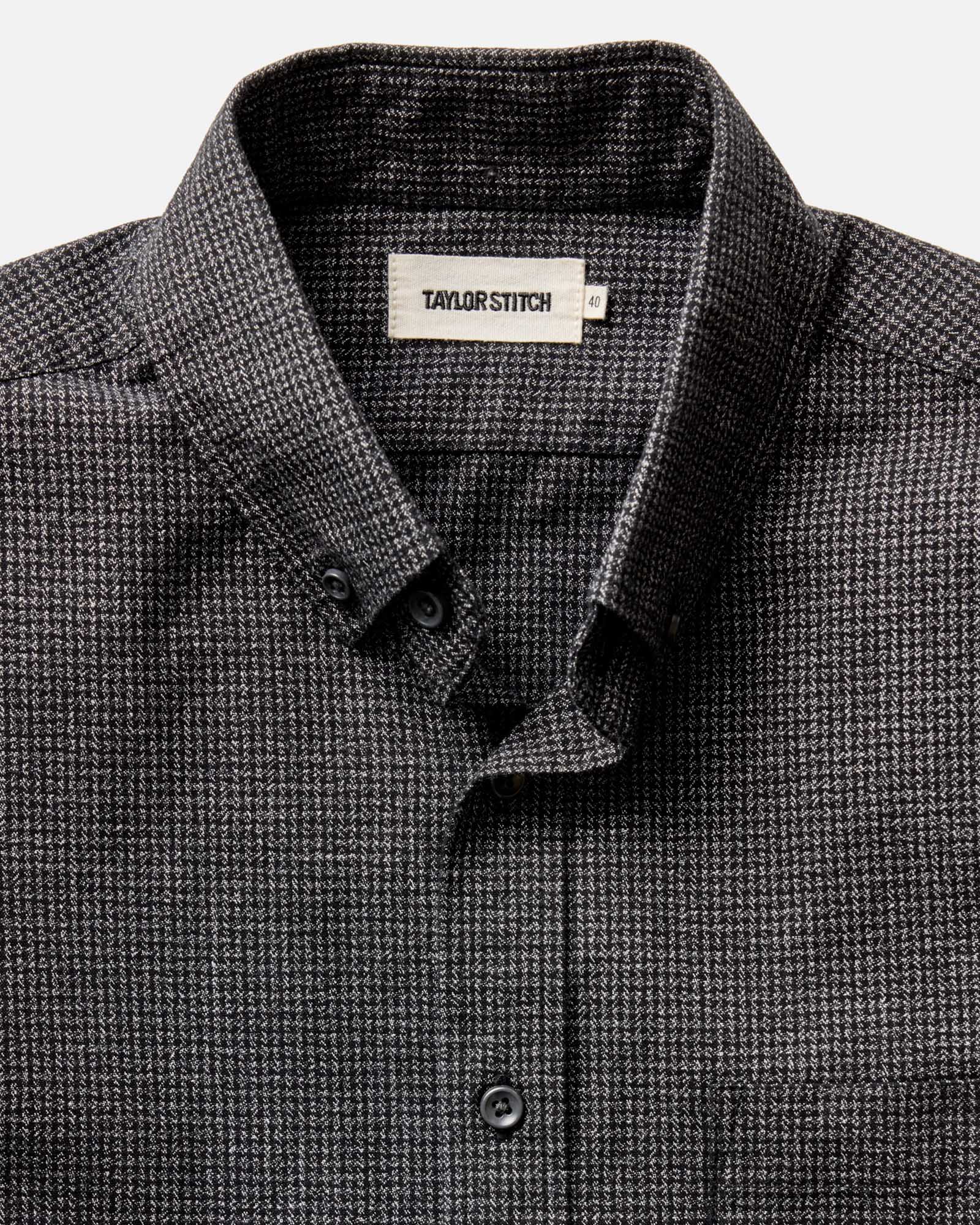 The Jack in Coal Jaspe Check Oxford - Image 5