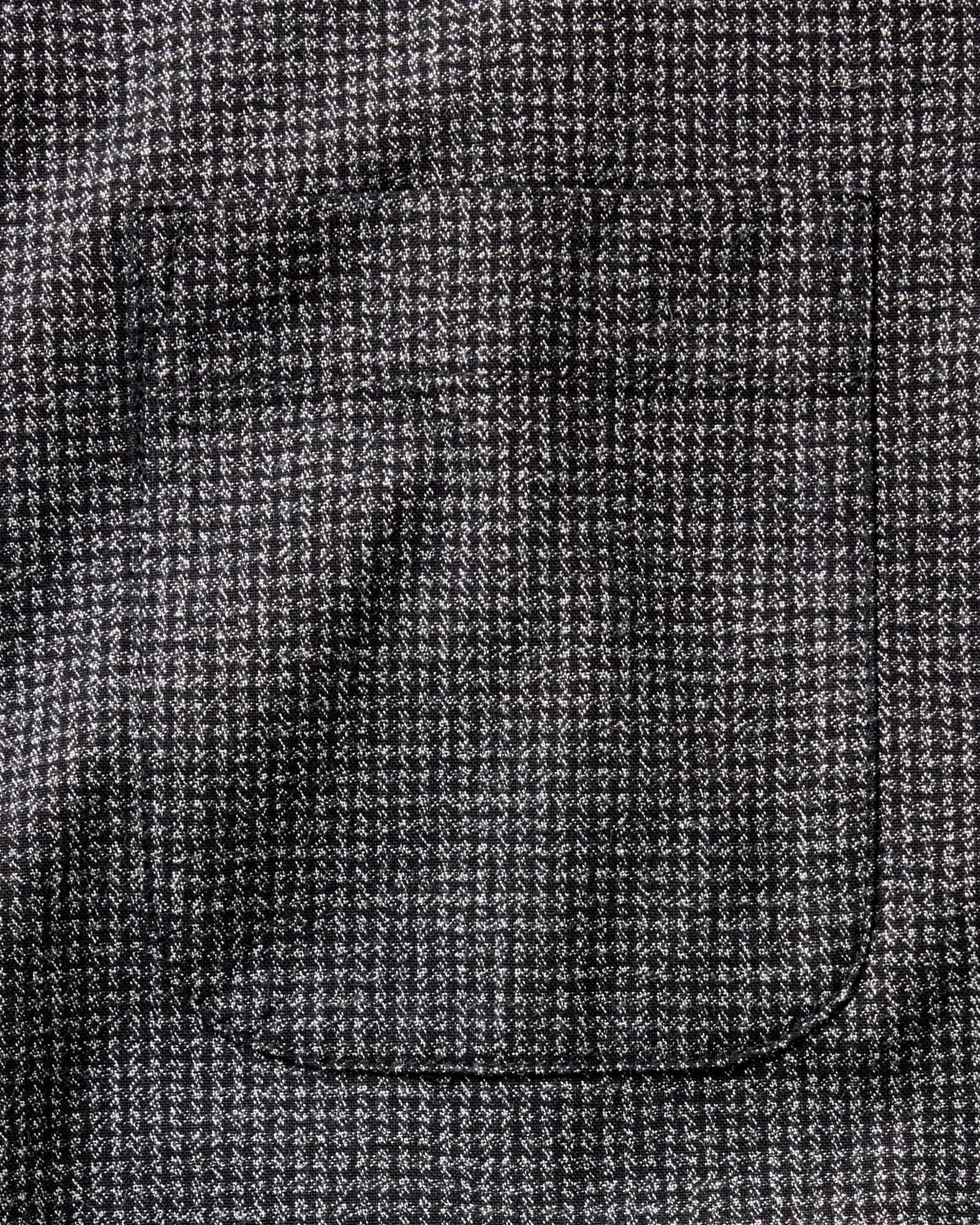The Jack in Coal Jaspe Check Oxford - Image 6