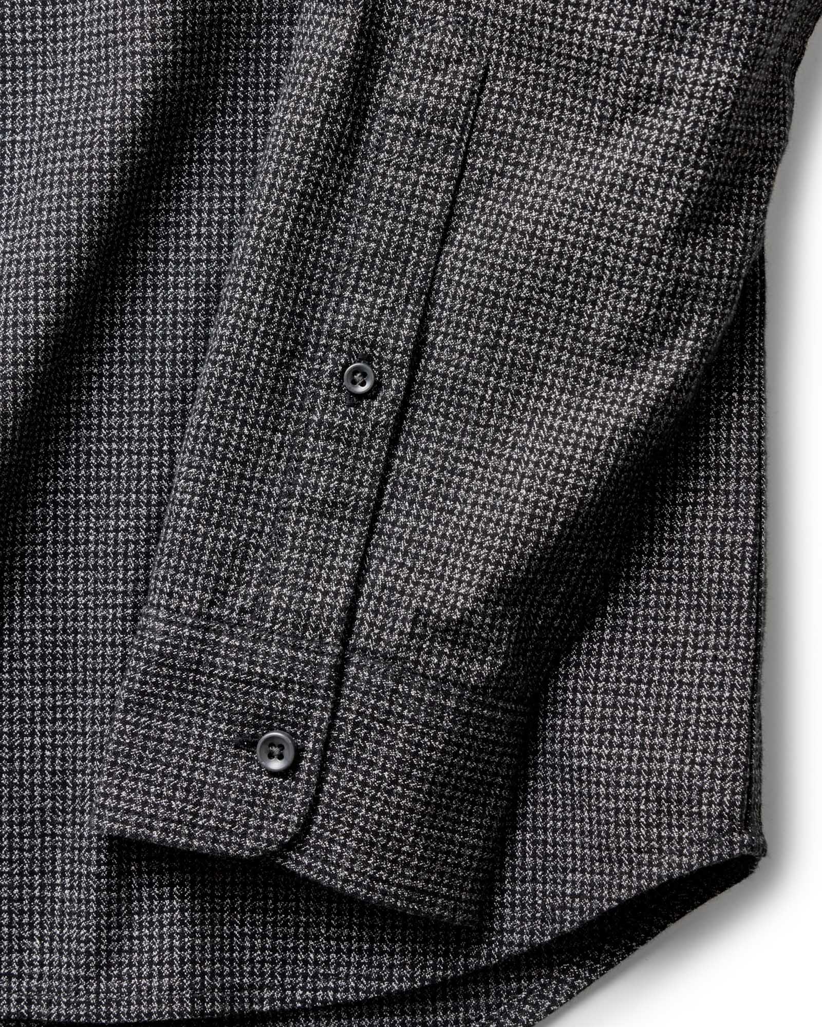 The Jack in Coal Jaspe Check Oxford - Image 9