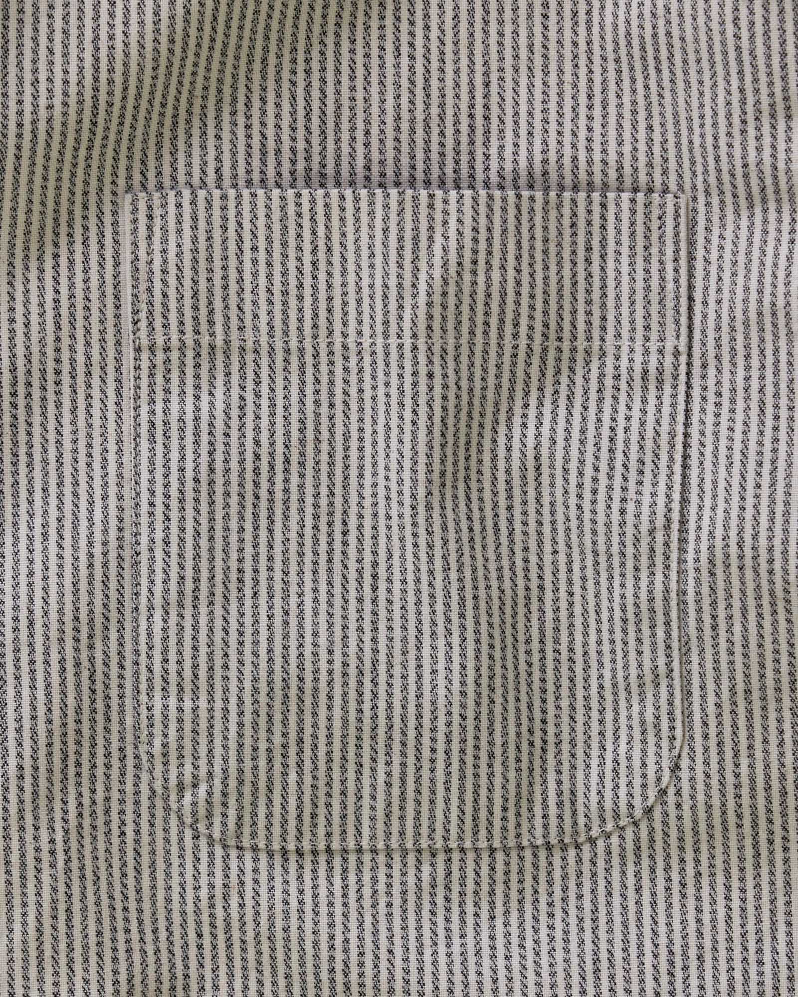 The Jack in Coal Jaspe University Stripe Oxford - Image 6