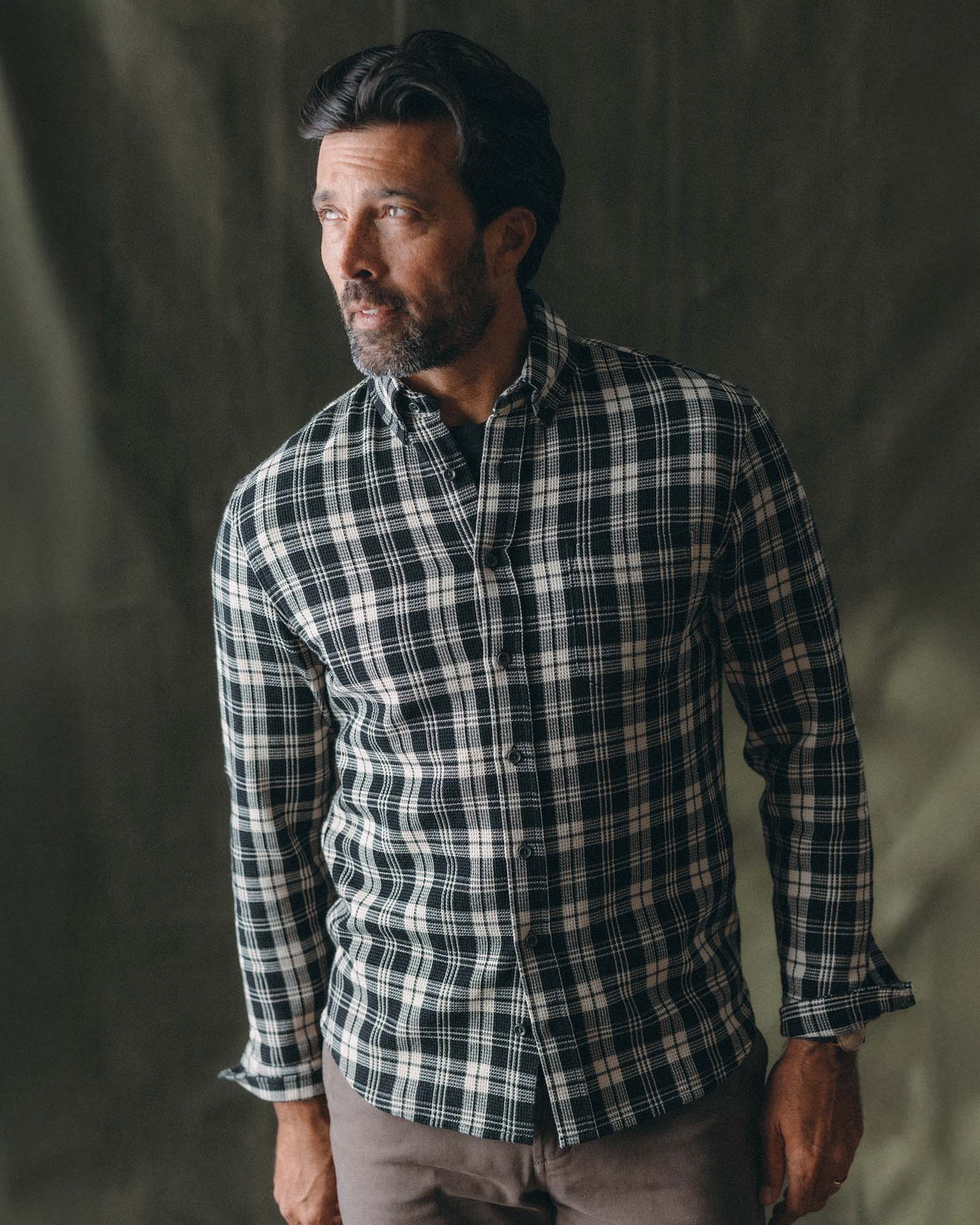 The Jack in Coal Plaid Waffle - Image 2