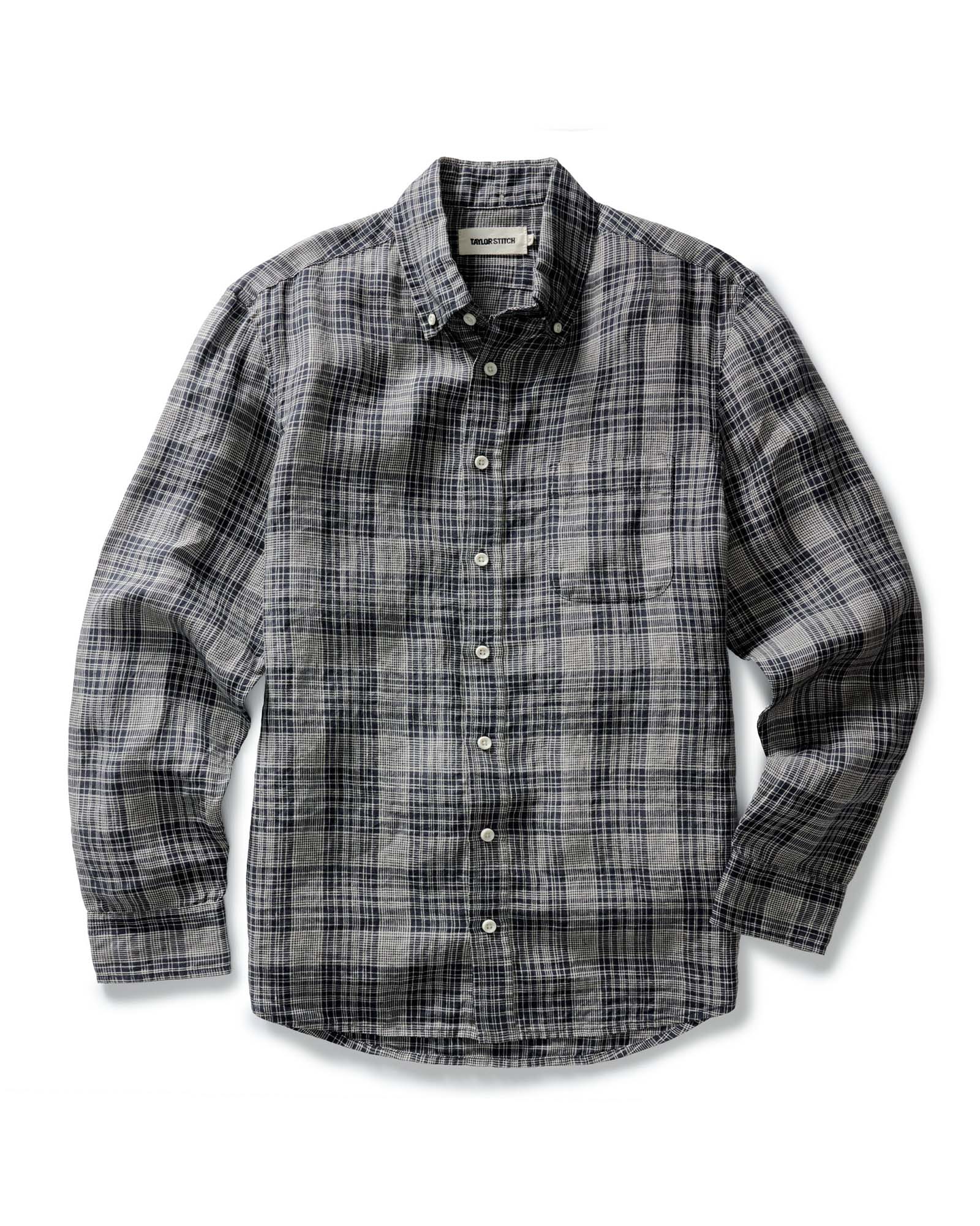 The Jack in Navy Plaid Linen - Image 10