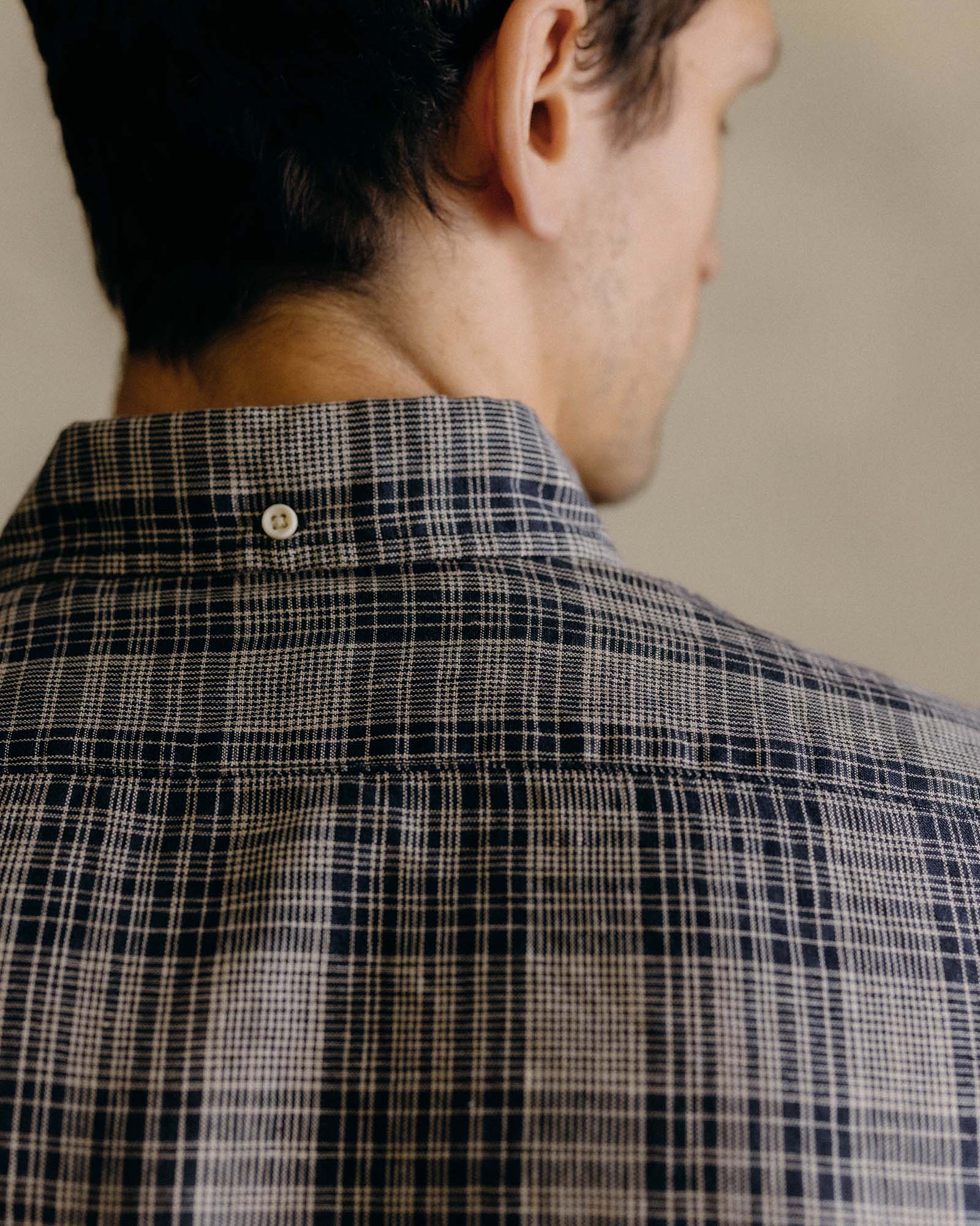 The Jack in Navy Plaid Linen - Image 4