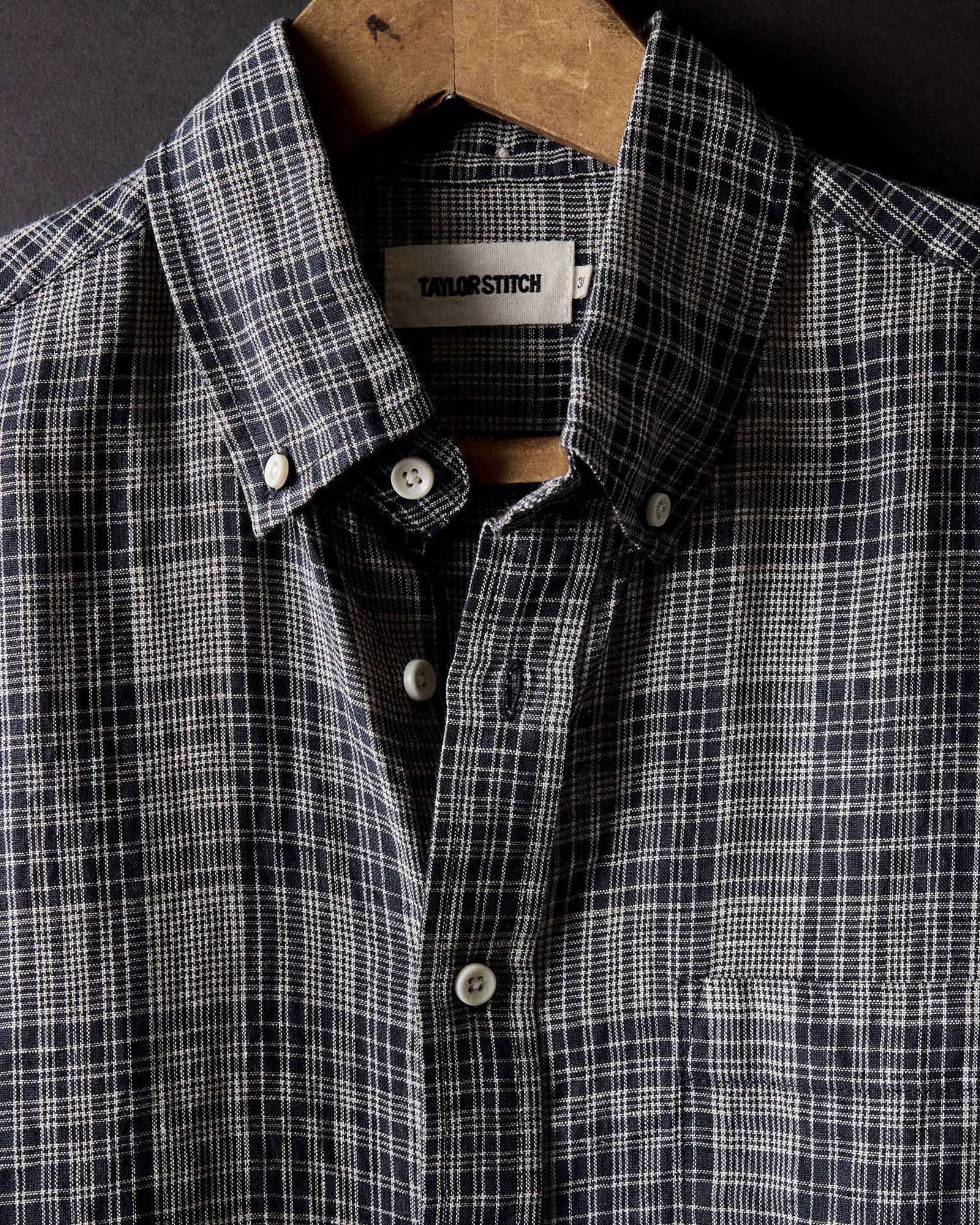 The Jack in Navy Plaid Linen - Image 6