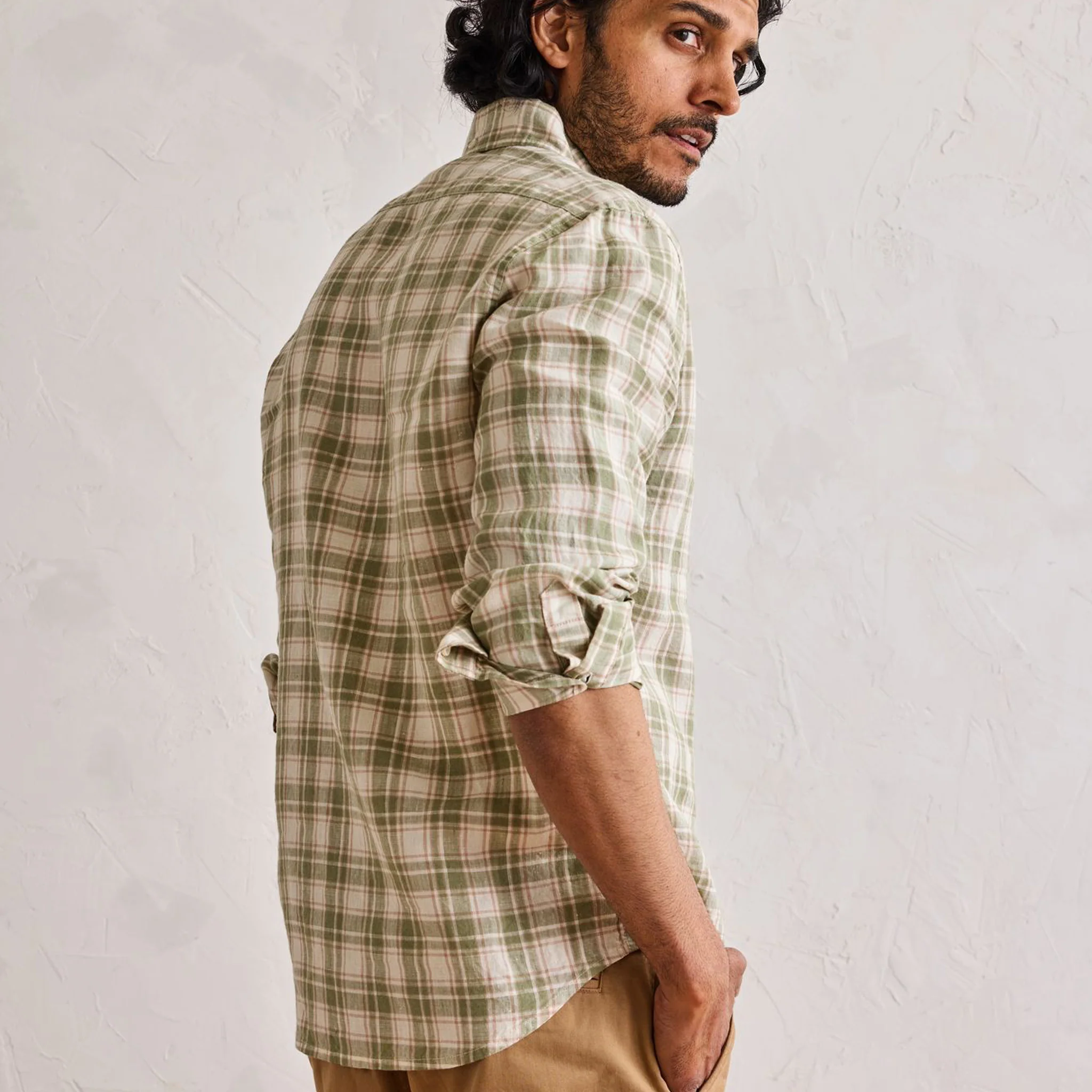 The Jack in Palm Plaid Linen - Image 4