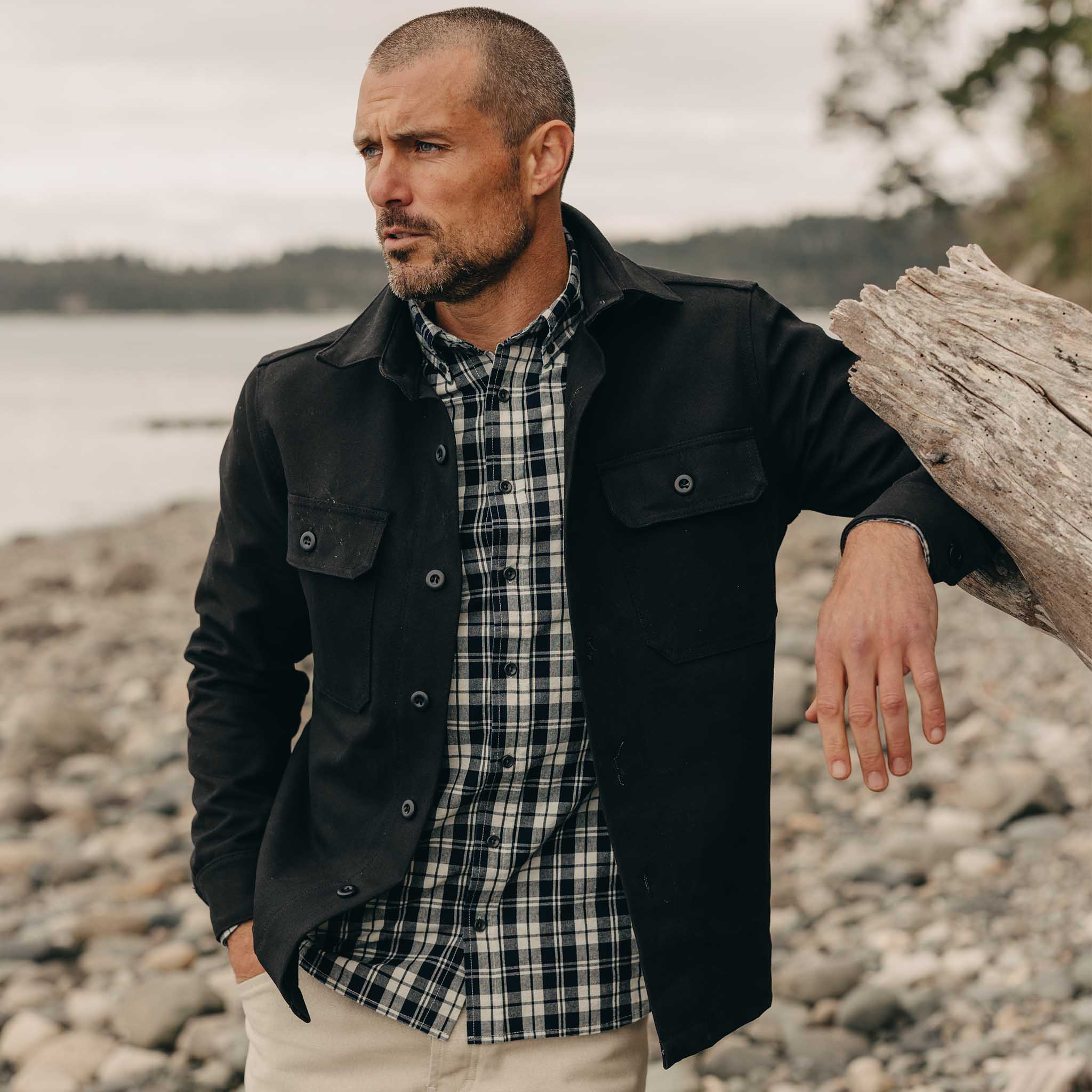 The Jack in Rinsed Indigo Plaid - Image 2