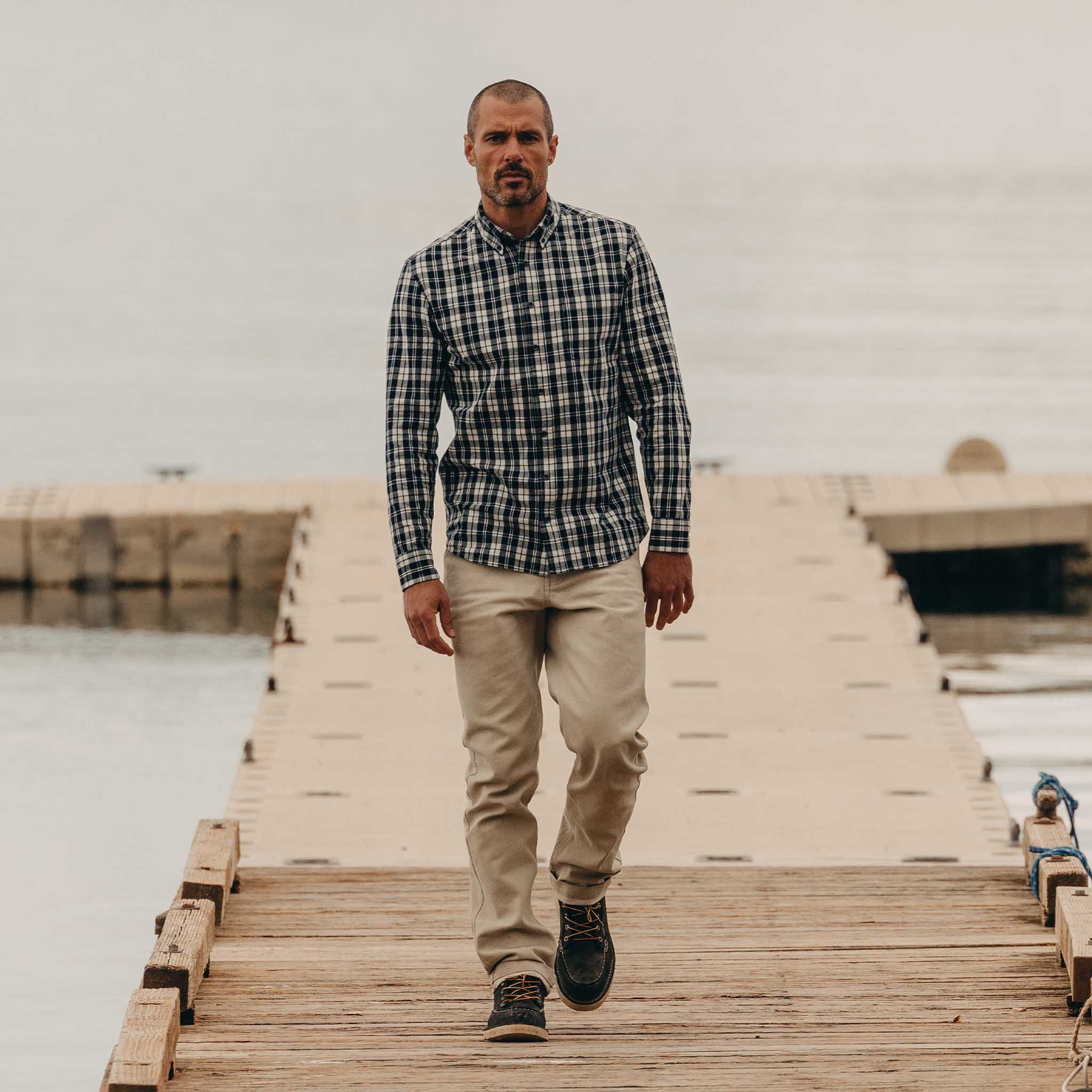 The Jack in Rinsed Indigo Plaid - Image 4
