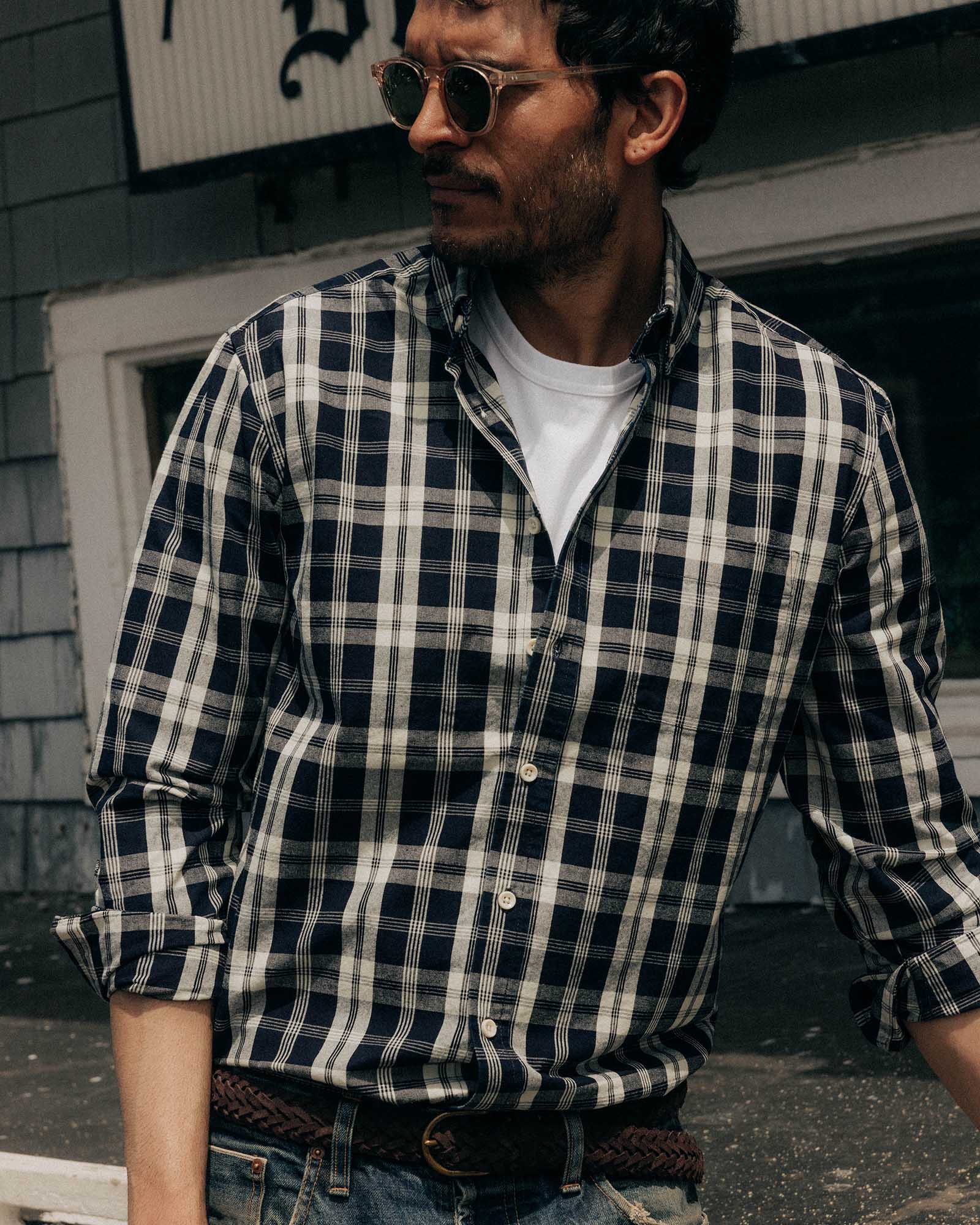 The Jack in Rinsed Indigo Plaid Oxford - Image 2