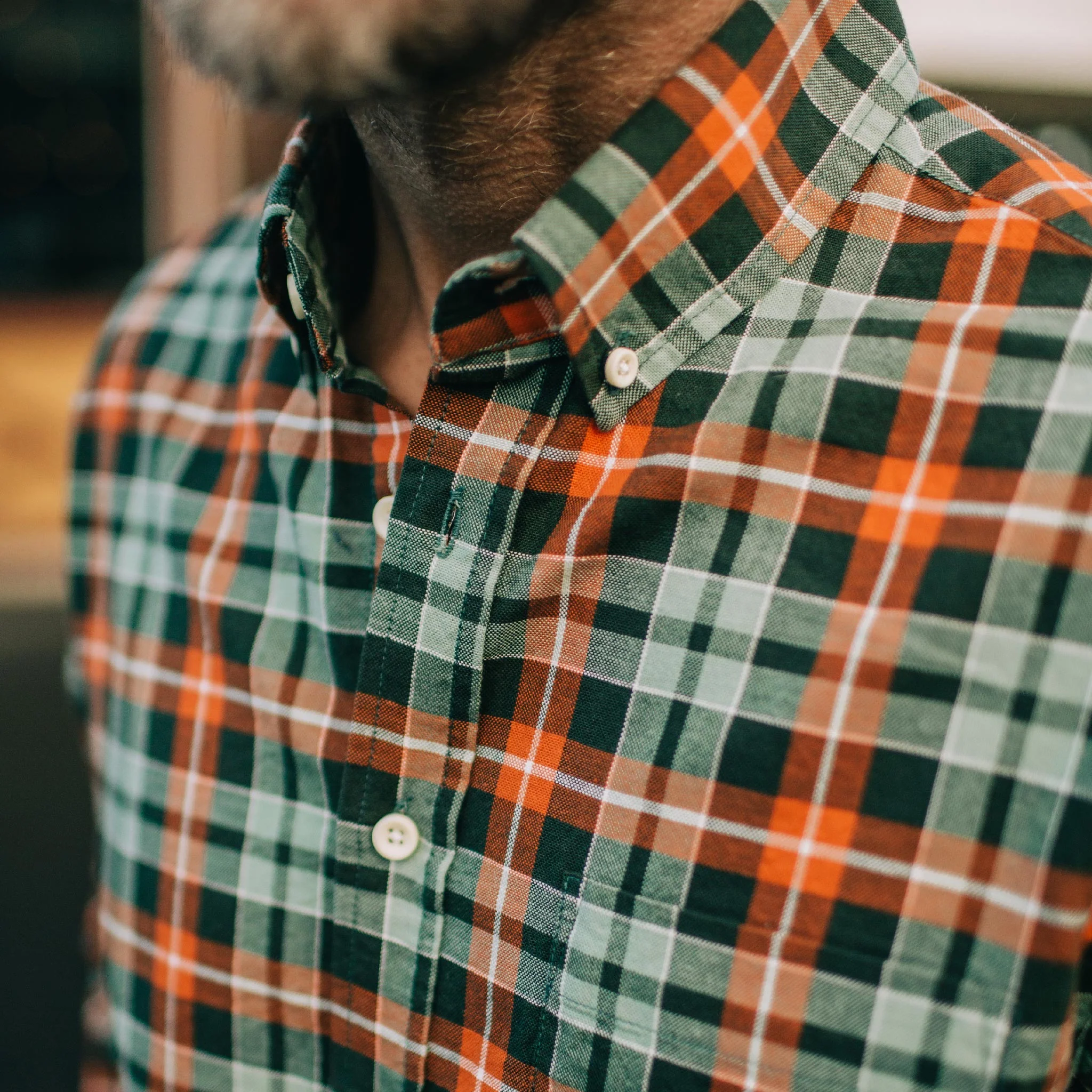 The Jack in Rust Plaid Oxford - Image 3